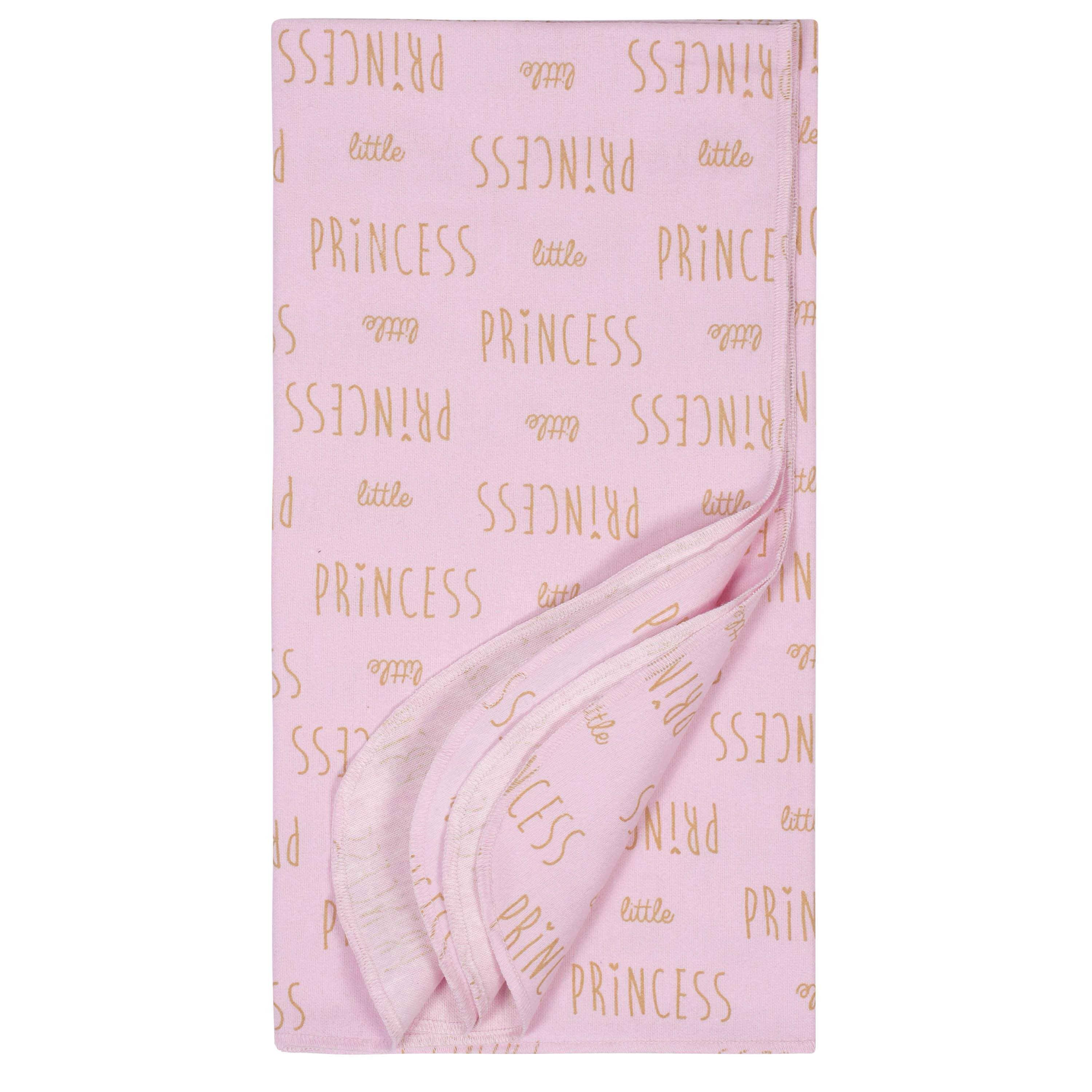 Gerber® 4-Pack Baby Girls Princess Flannel Blankets - Image 5