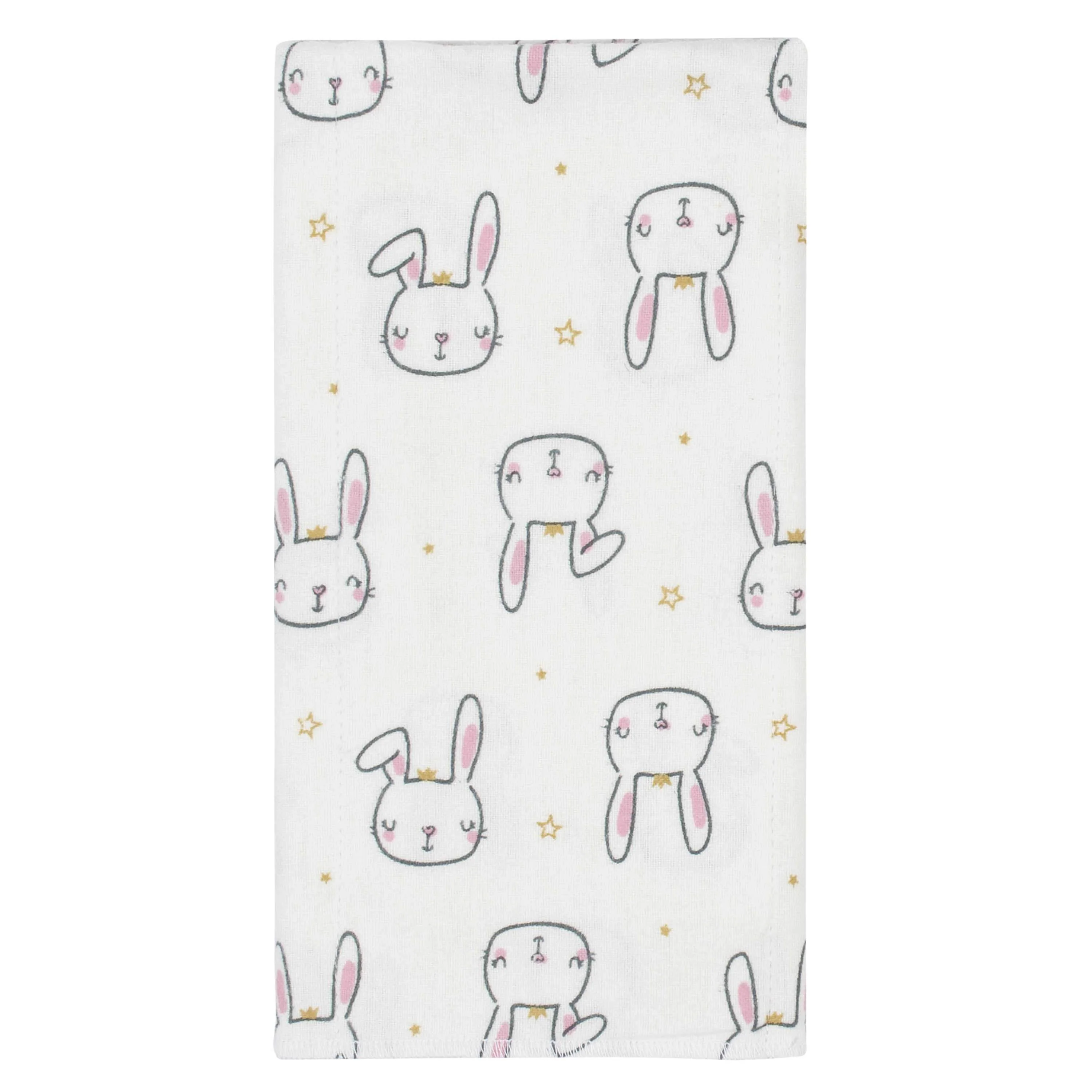 4-Pack Baby Girls Princess Flannel Burp Cloths - Image 2