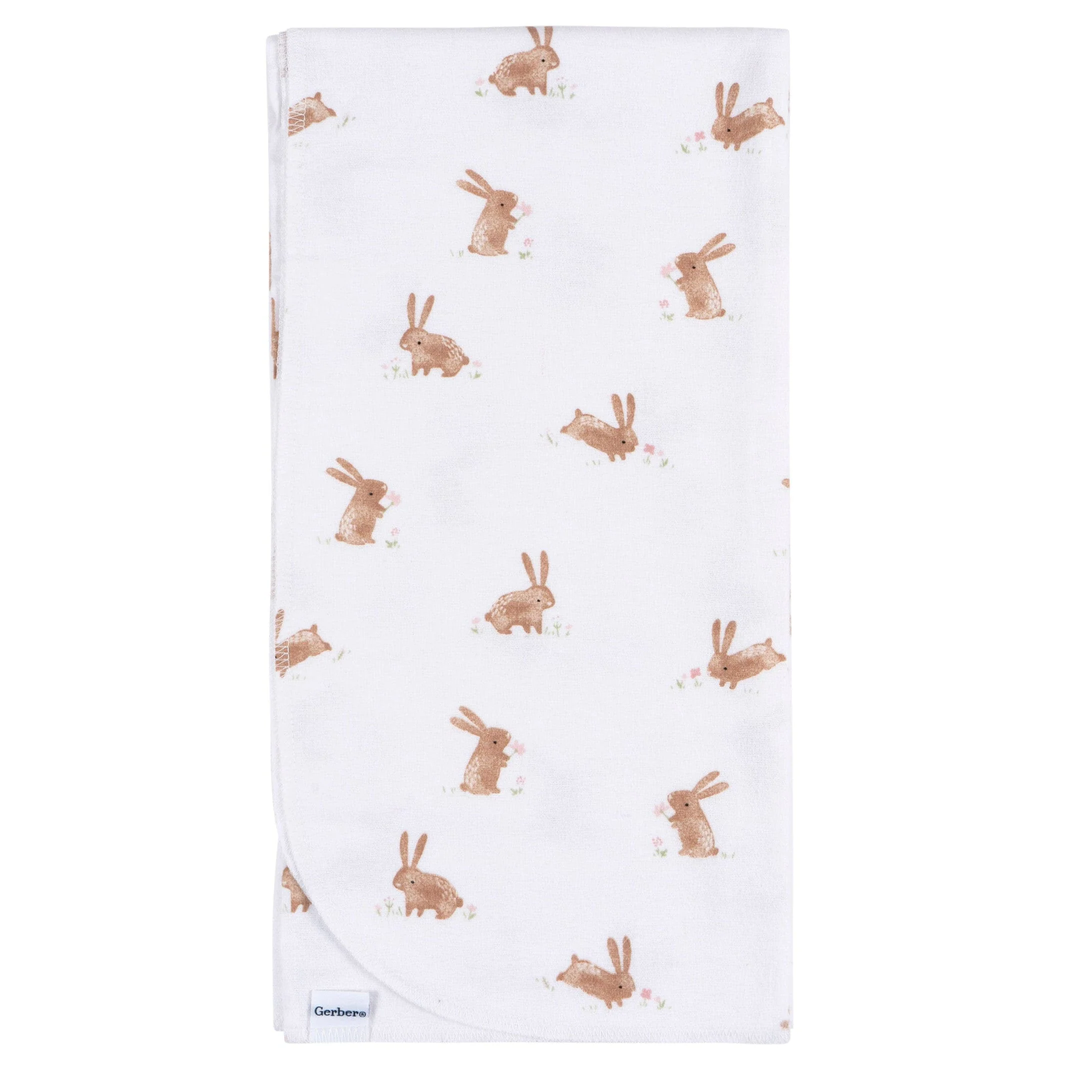 4-Pack Baby Girls Retro Floral Flannel Blankets - Image 4