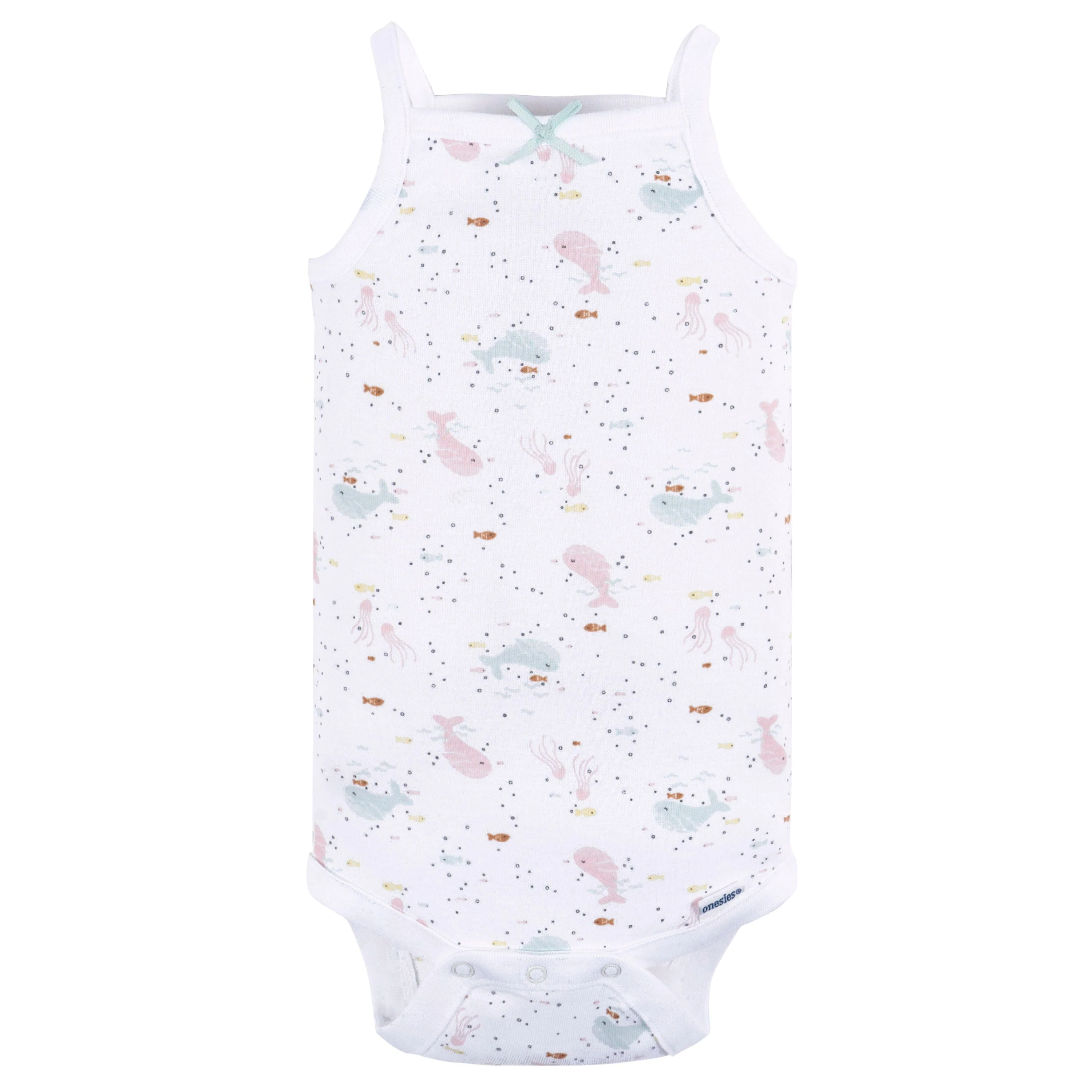 4-Pack Baby Girls Seaside Sleeveless Onesies® Bodysuits - Image 3