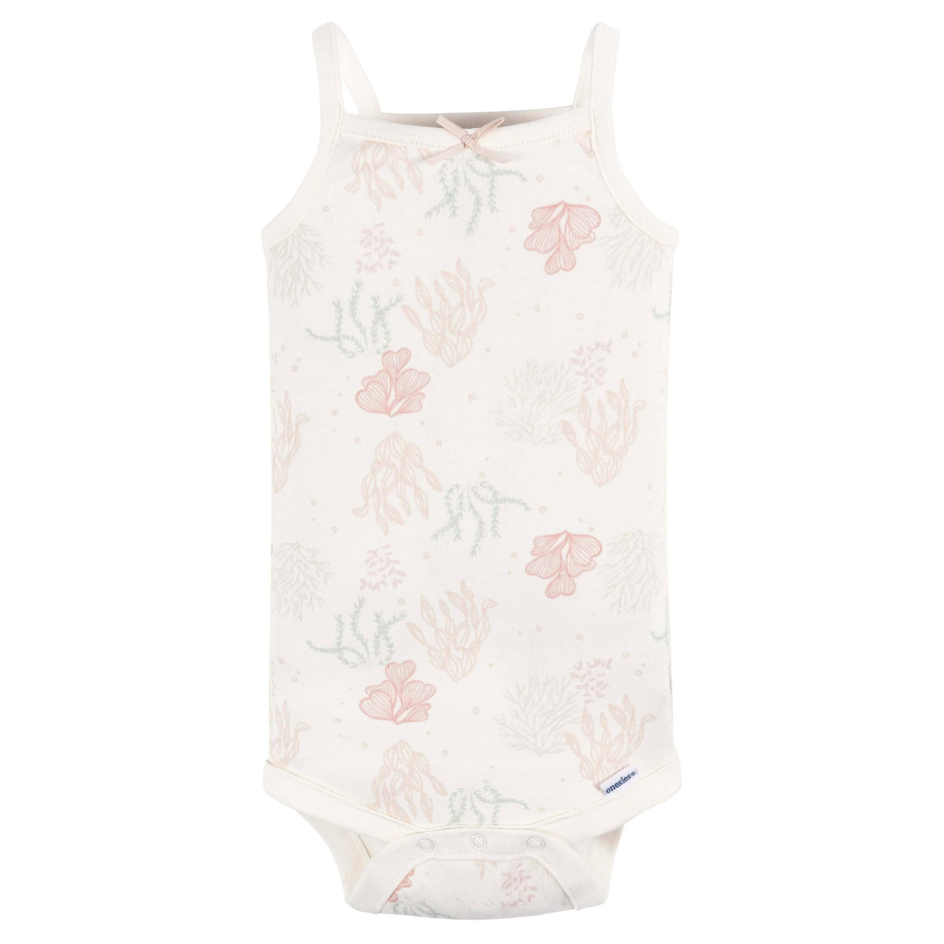 4-Pack Baby Girls Starfish Sleeveless Onesies® Bodysuits - Image 4