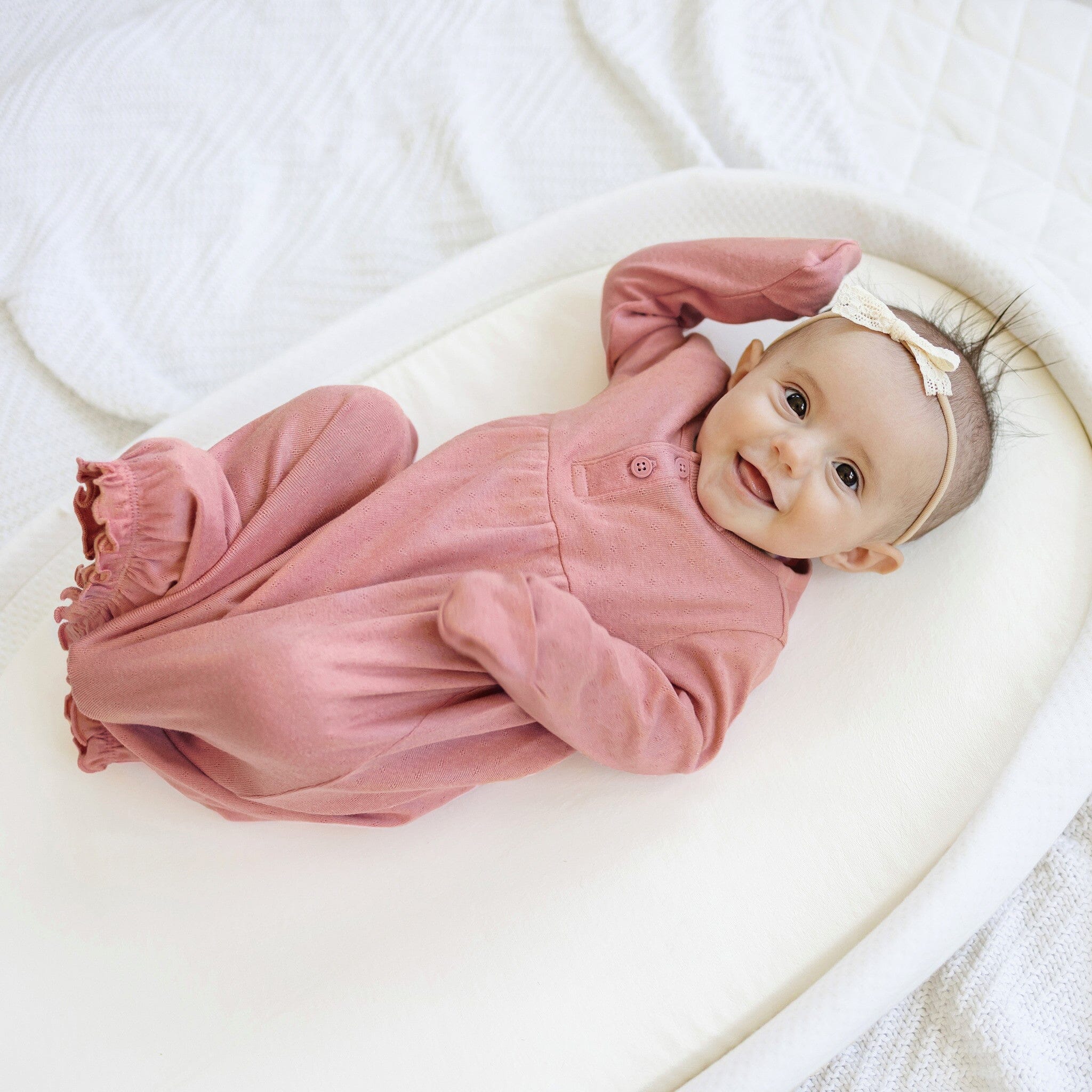 4-Pack Baby Girls Woodland Love Gowns - Image 3