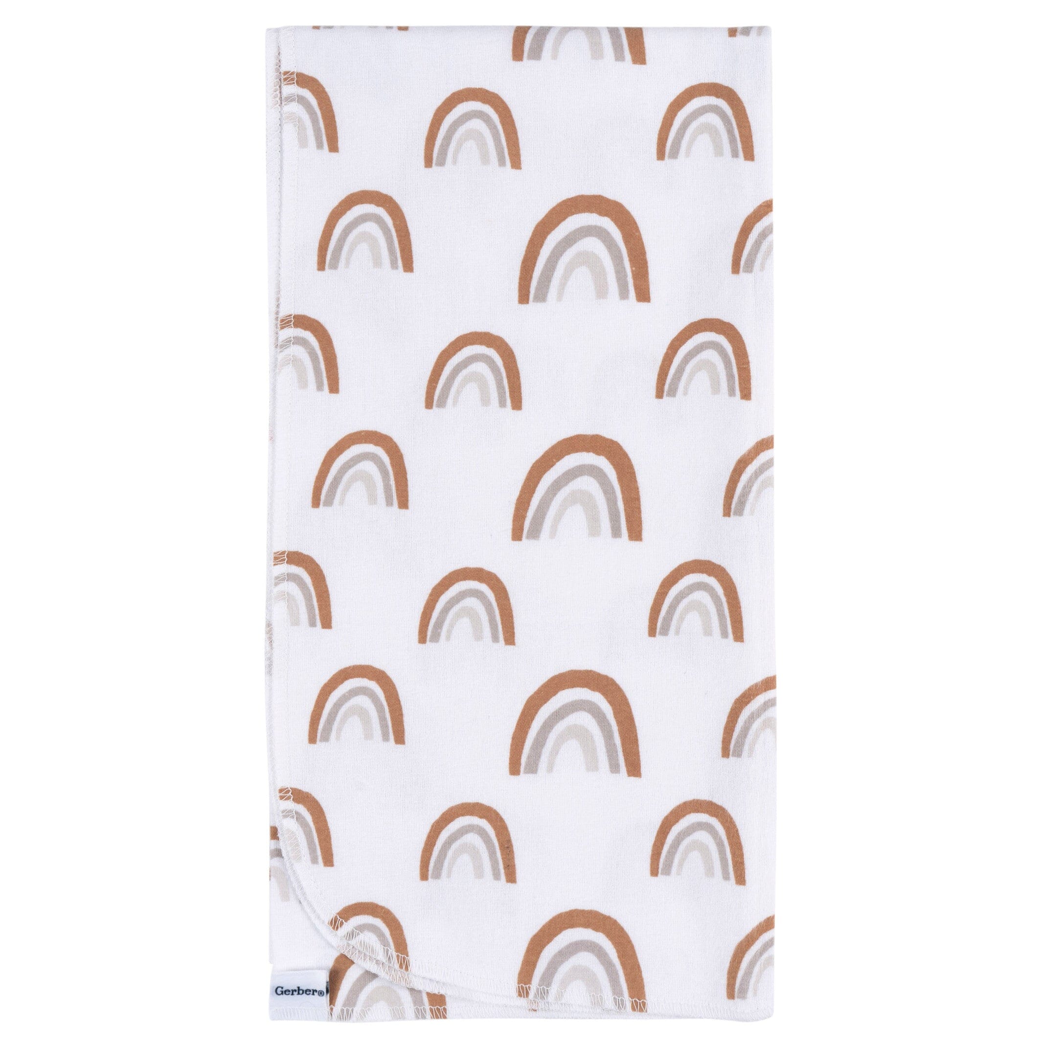 4-Pack Baby Neutral Boho Rainbow Flannel Blankets - Image 2