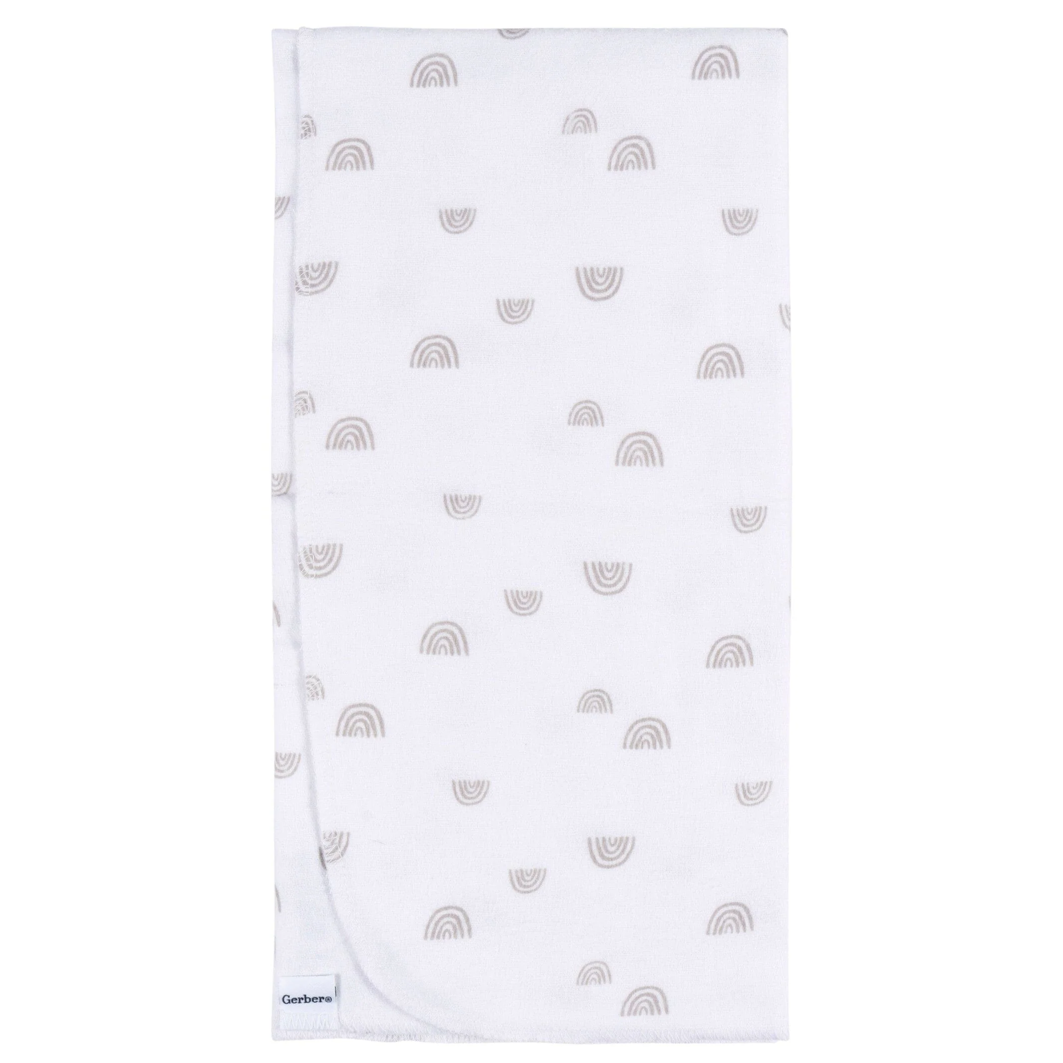 4-Pack Baby Neutral Boho Rainbow Flannel Blankets - Image 4