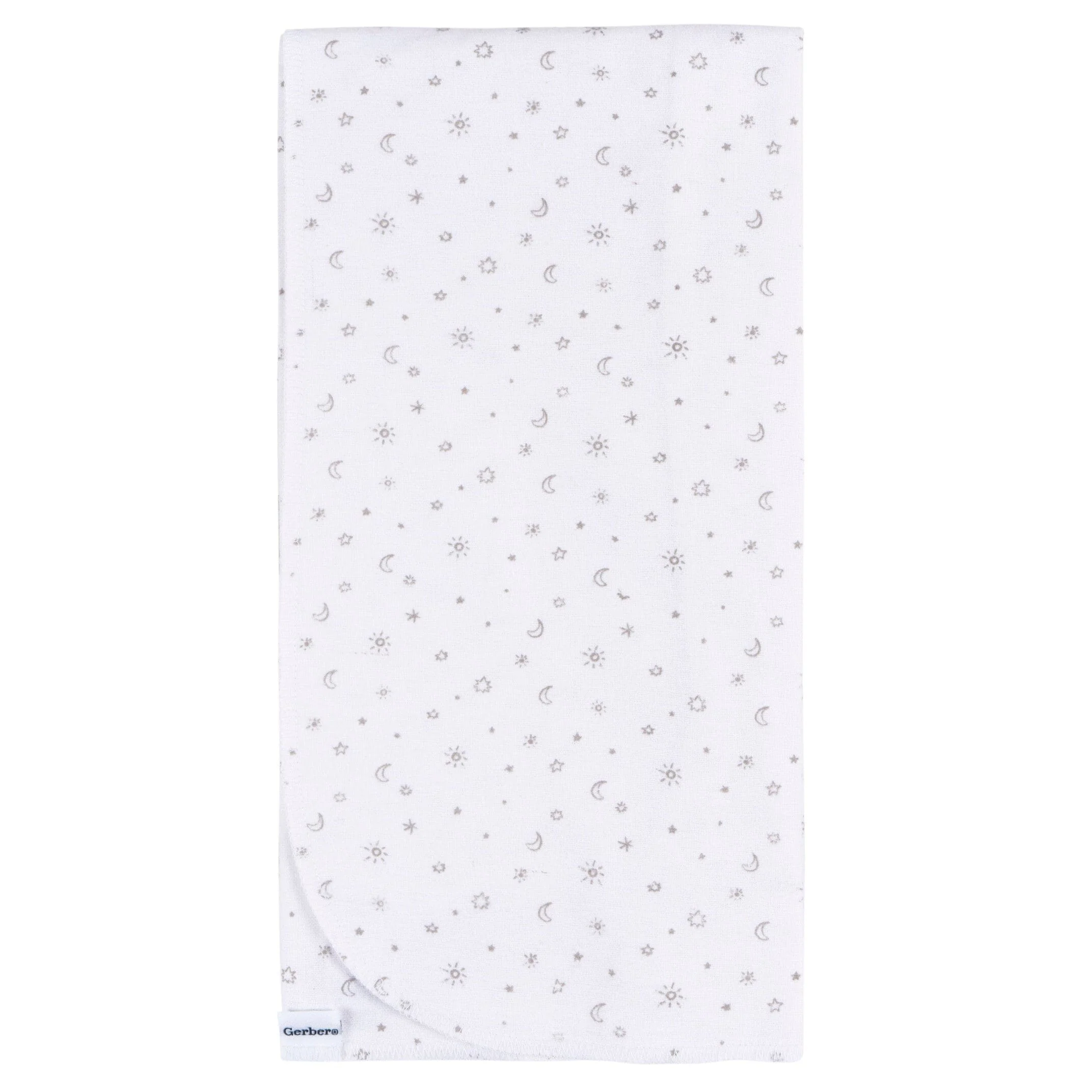 4-Pack Baby Neutral Celestial Flannel Blankets - Image 4