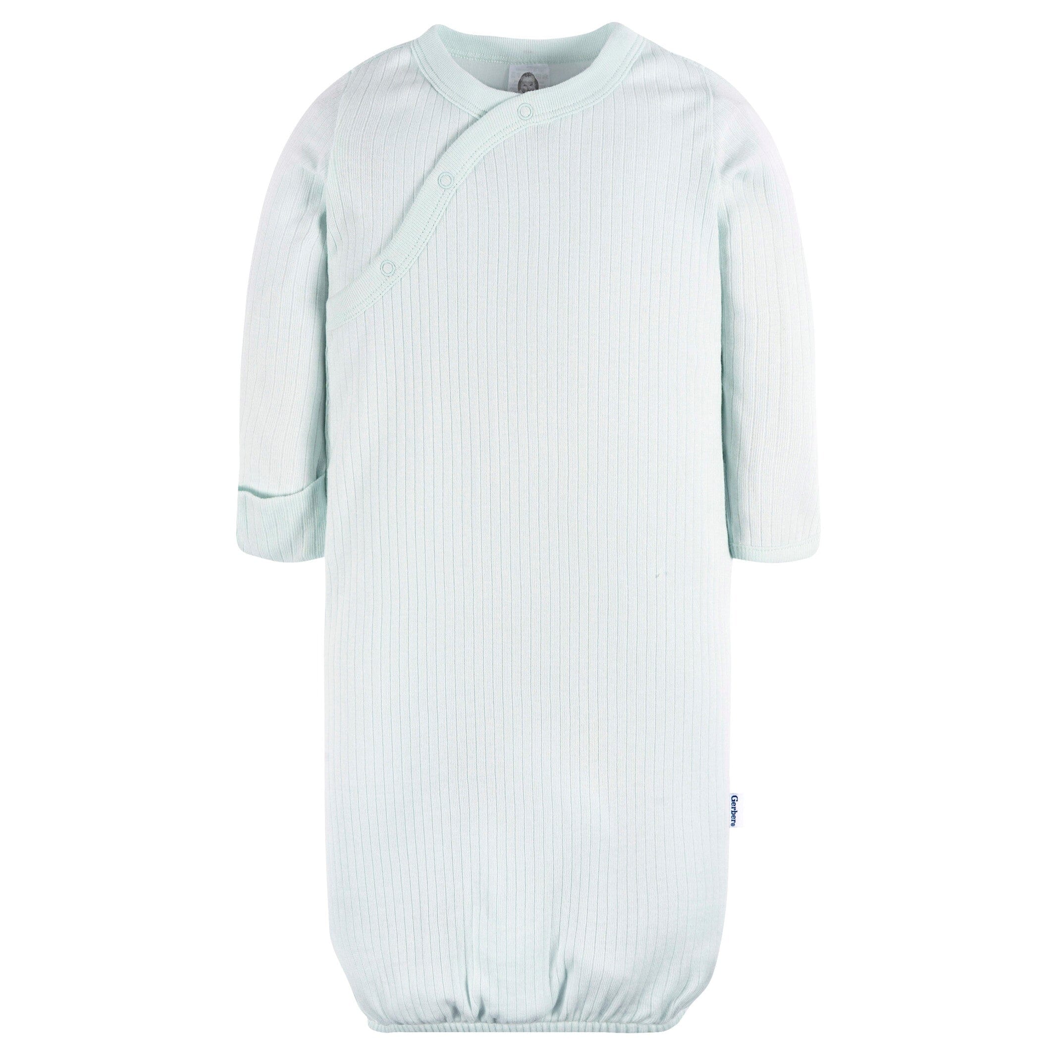 4-Pack Baby Neutral Otters Gowns - Image 5