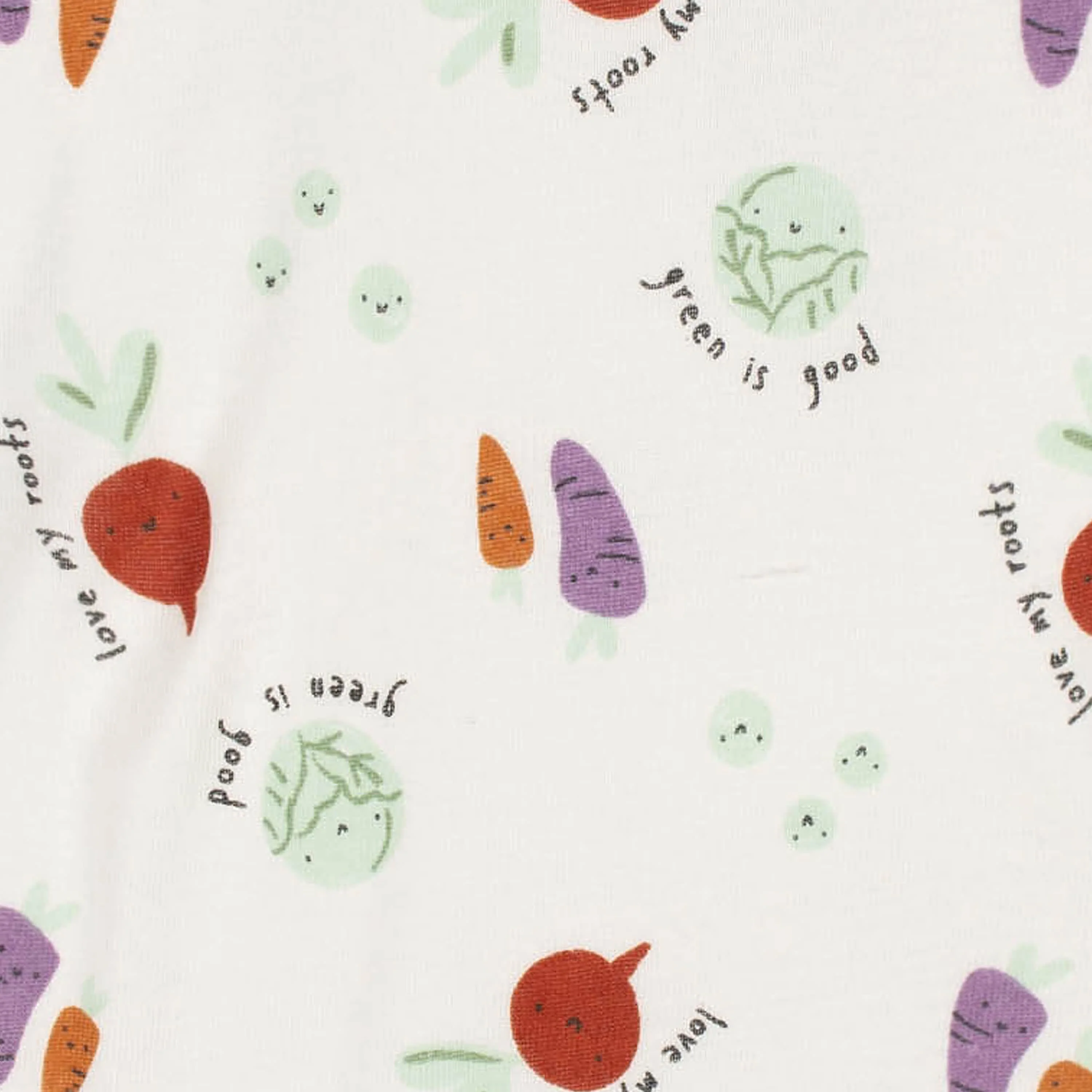4-Pack Baby Neutral Happy Veggies Gowns - Image 5