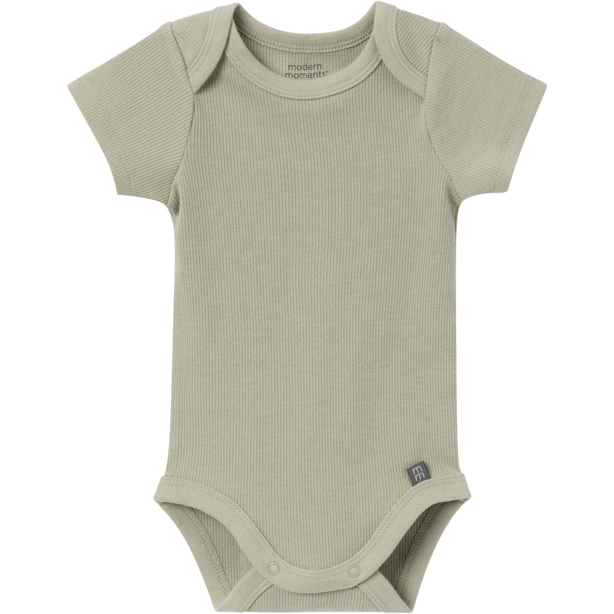 4-Piece Baby Neutral Ivory Mini Island Short Sleeve Bodysuits and Shorts Set - Image 6
