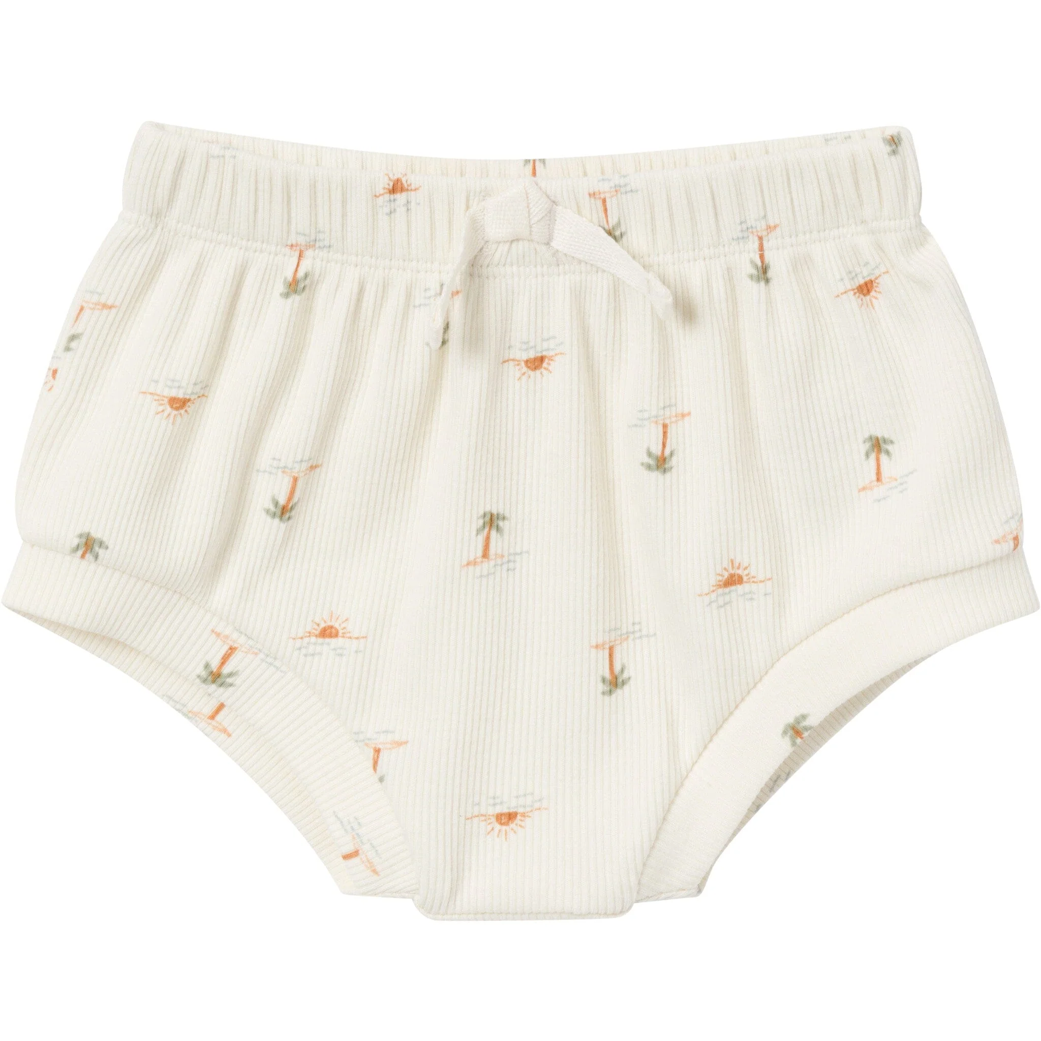 4-Piece Baby Neutral Ivory Mini Island Short Sleeve Bodysuits and Shorts Set - Image 7