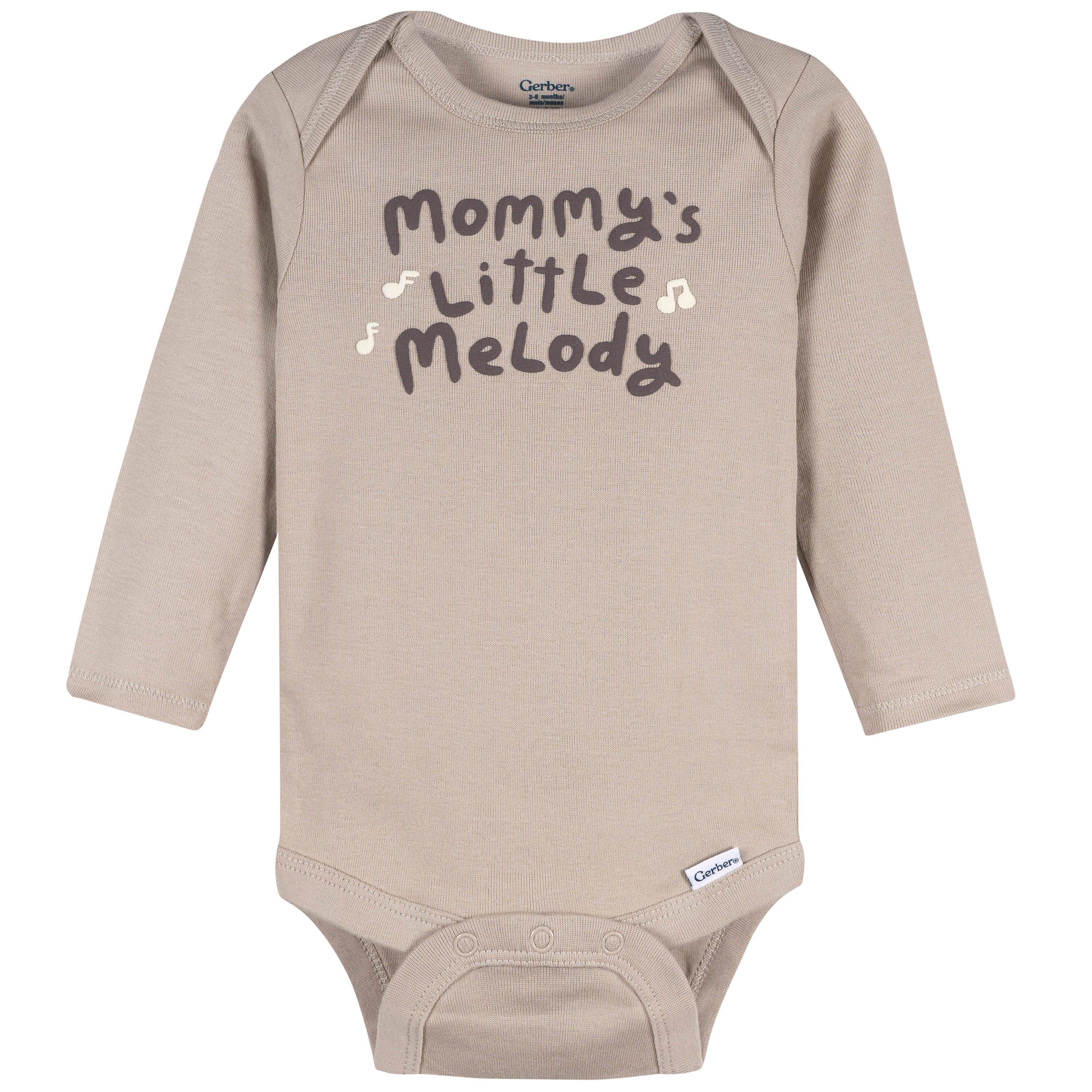 4-Pack Baby Neutral Musical Animals Long Sleeve Onesies® Bodysuits and Sleep 'N Play - Image 3