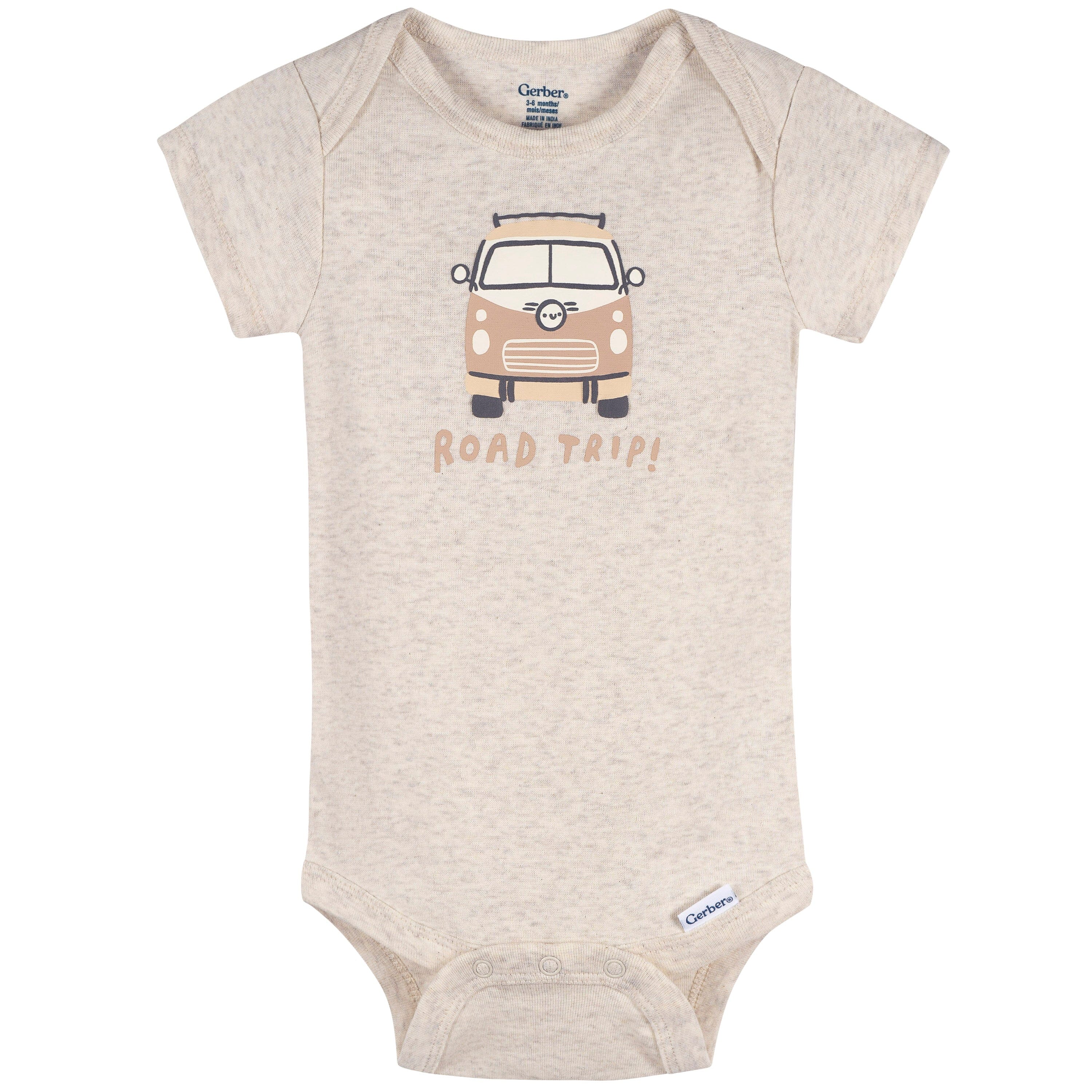 4-Pack Baby Neutral Road Trip Onesies® Bodysuits and Sleep 'N Play - Image 3