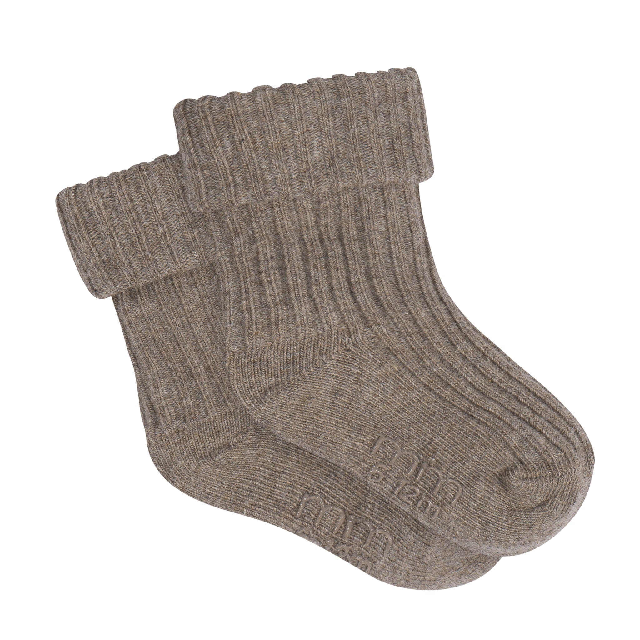 4-Pack Baby Neutral Rolled Cuff Ribbed Socks - Image 5
