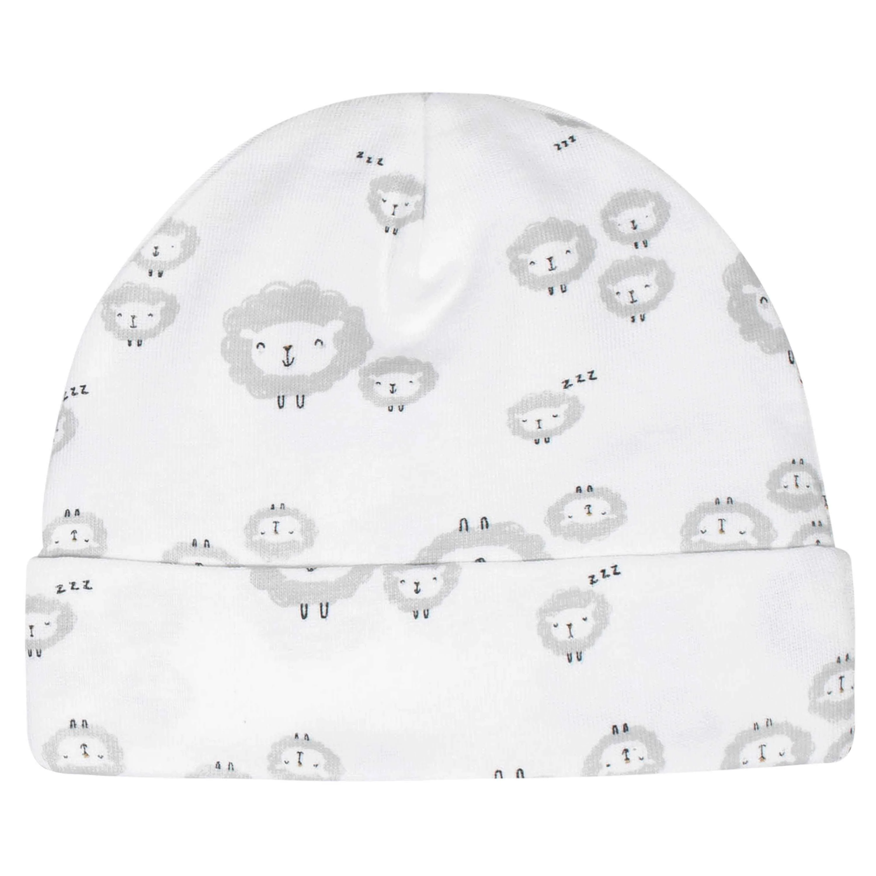 Gerber® 4-Pack Baby Neutral Sheep Caps - Image 5
