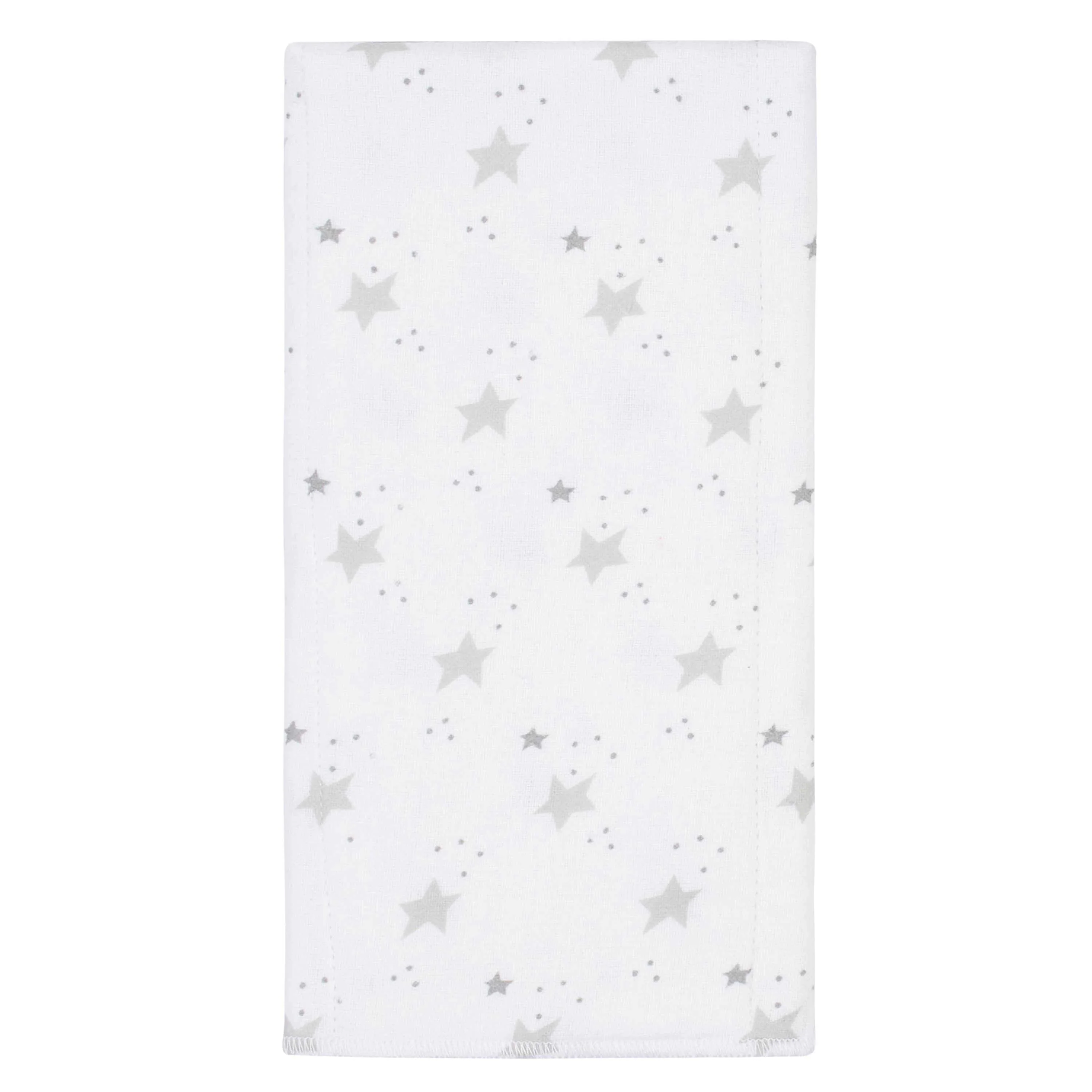 4-Pack Baby Neutral Sheep Flannel Burp Cloths - Image 4