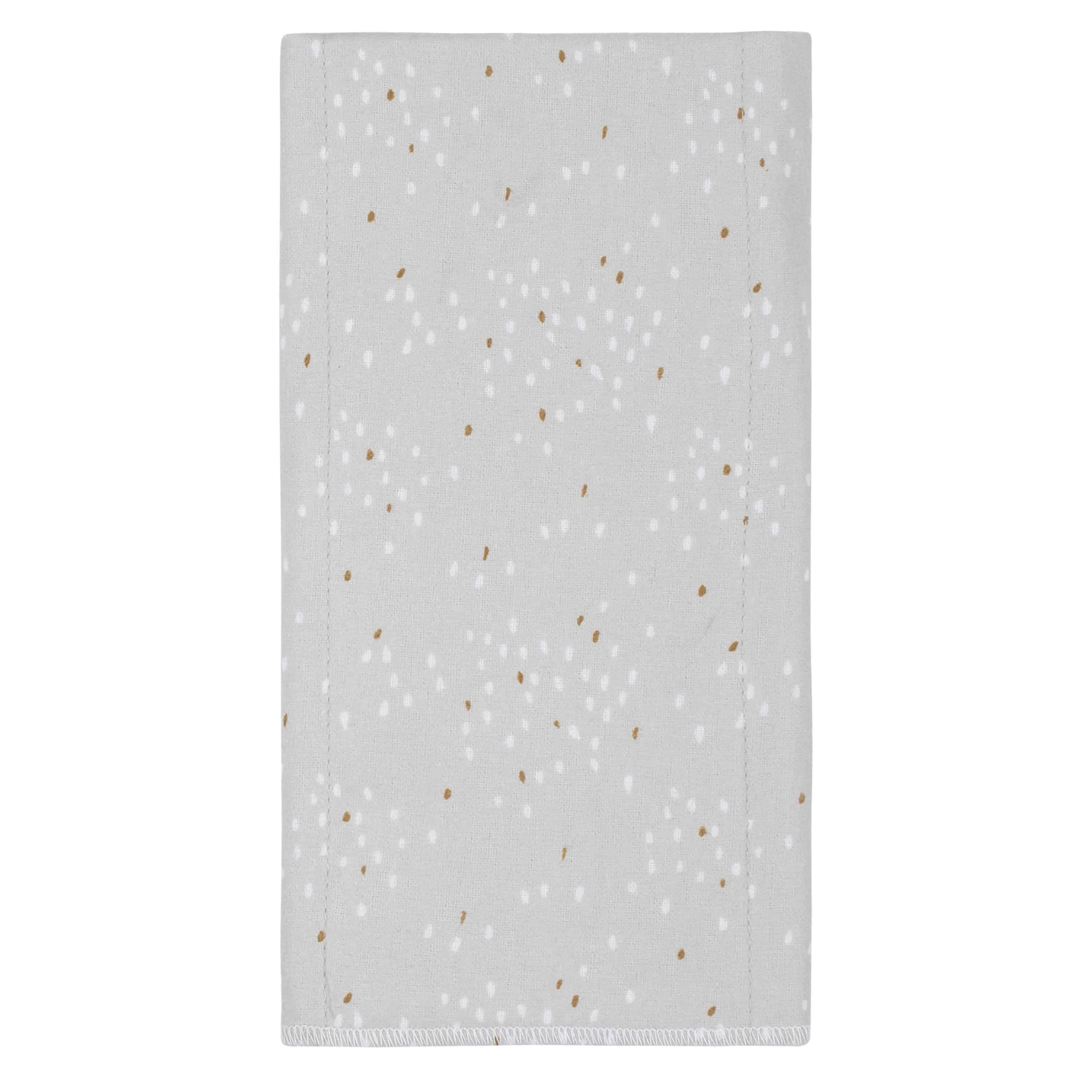 4-Pack Baby Neutral Sheep Flannel Burp Cloths - Image 5