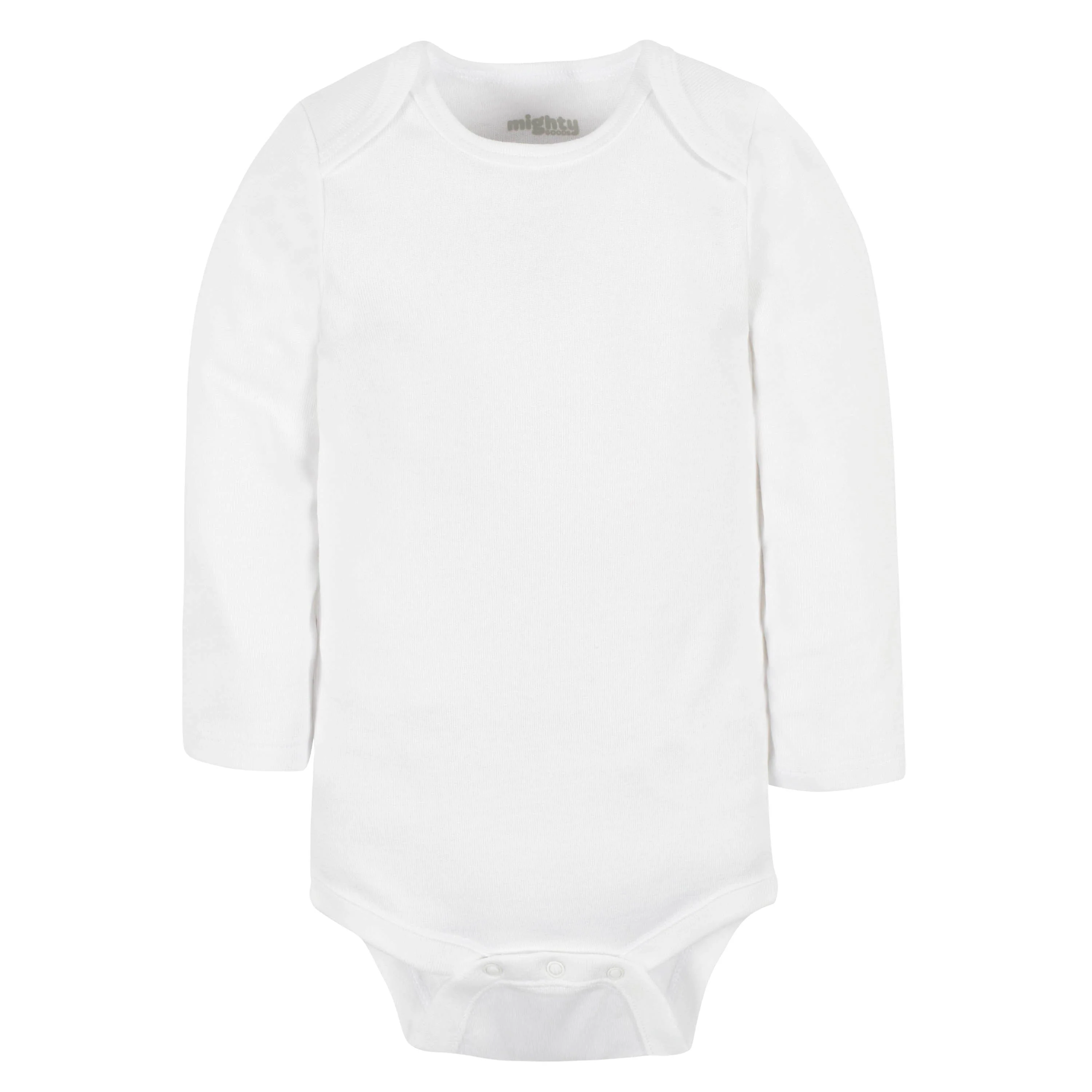 4-Pack Baby Neutral White Long Sleeve Bodysuits - Image 2