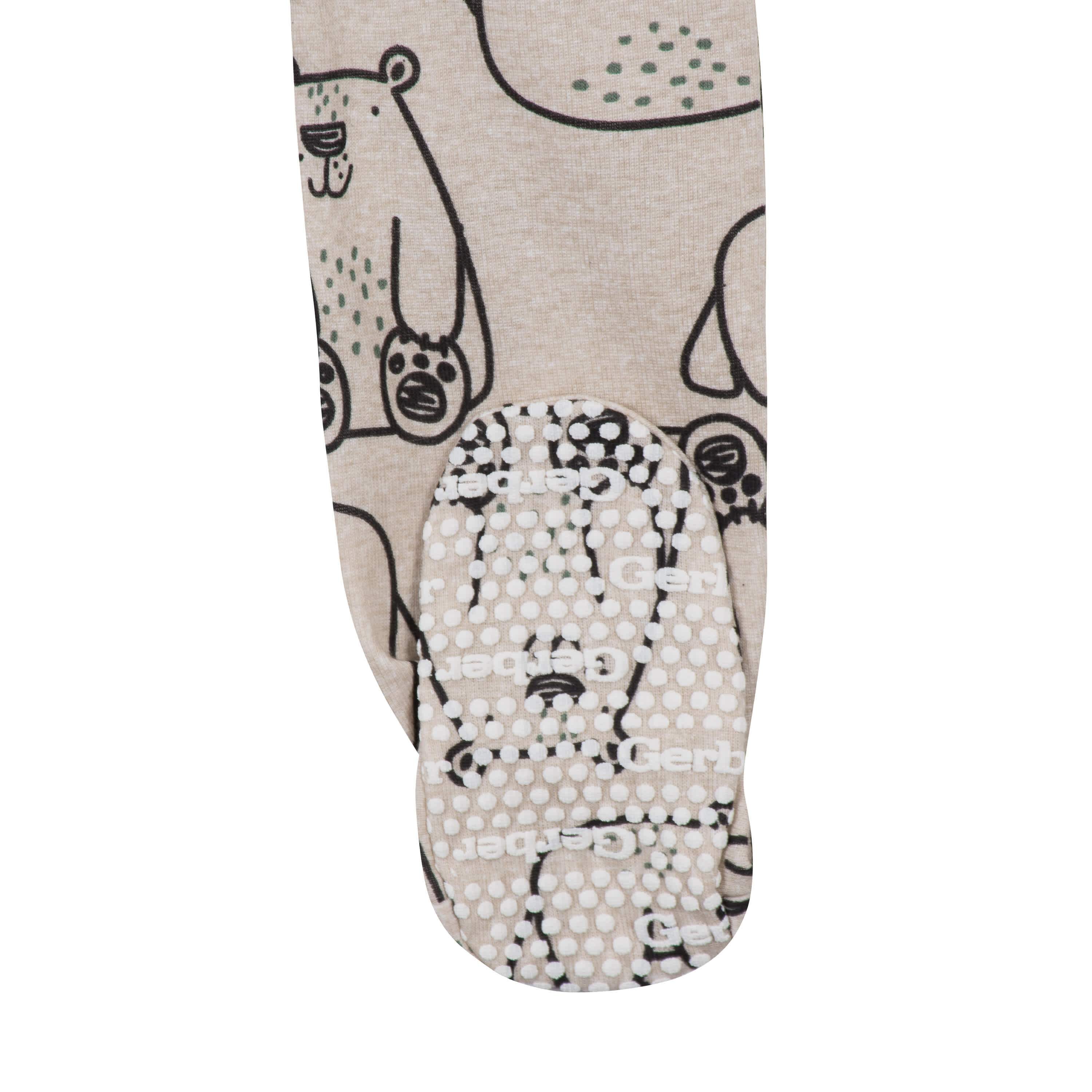 4-Pack Baby & Toddler Boys Bears & Construction Trucks Snug Fit Footed Cotton Pajamas - Image 10