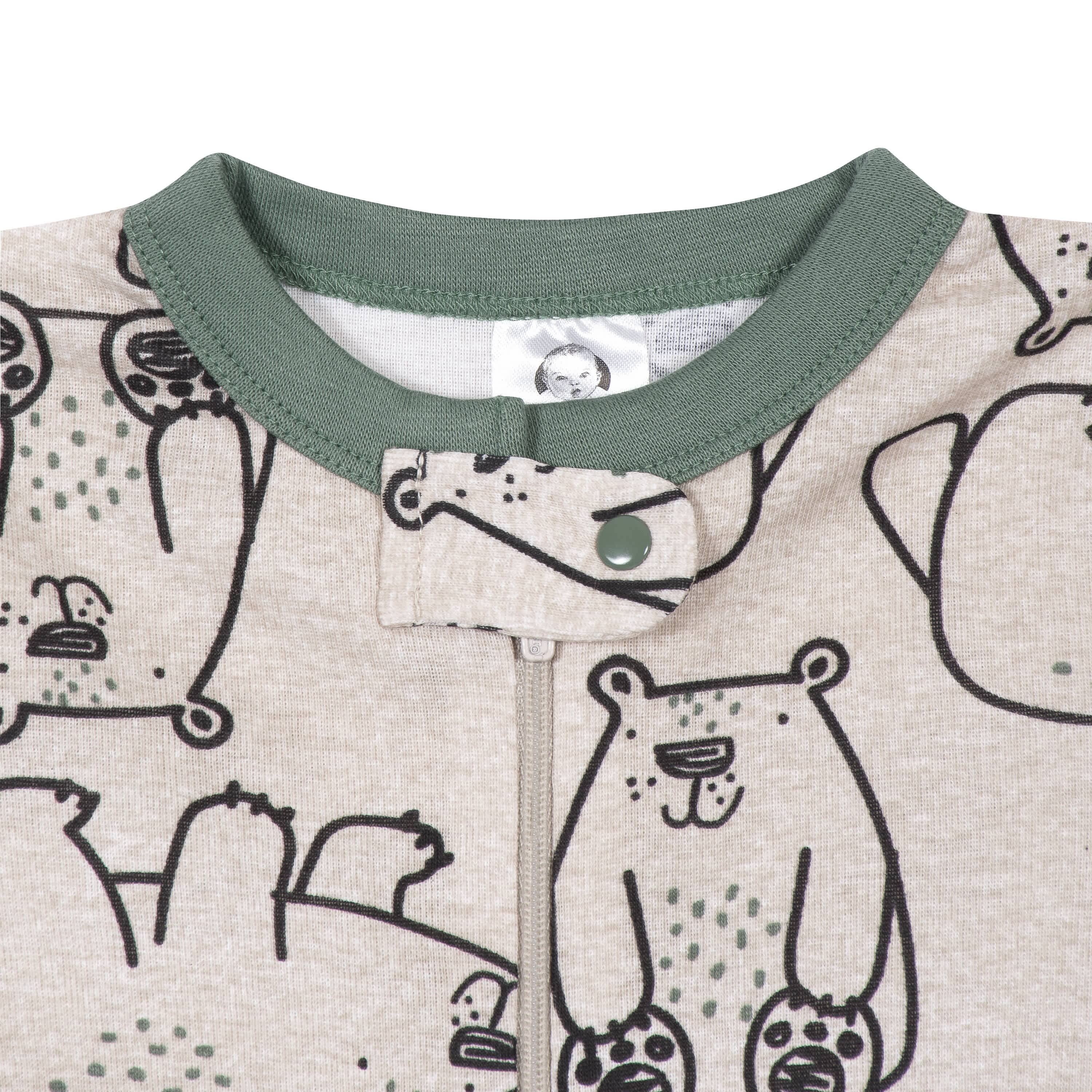 4-Pack Baby & Toddler Boys Bears & Construction Trucks Snug Fit Footed Cotton Pajamas - Image 8