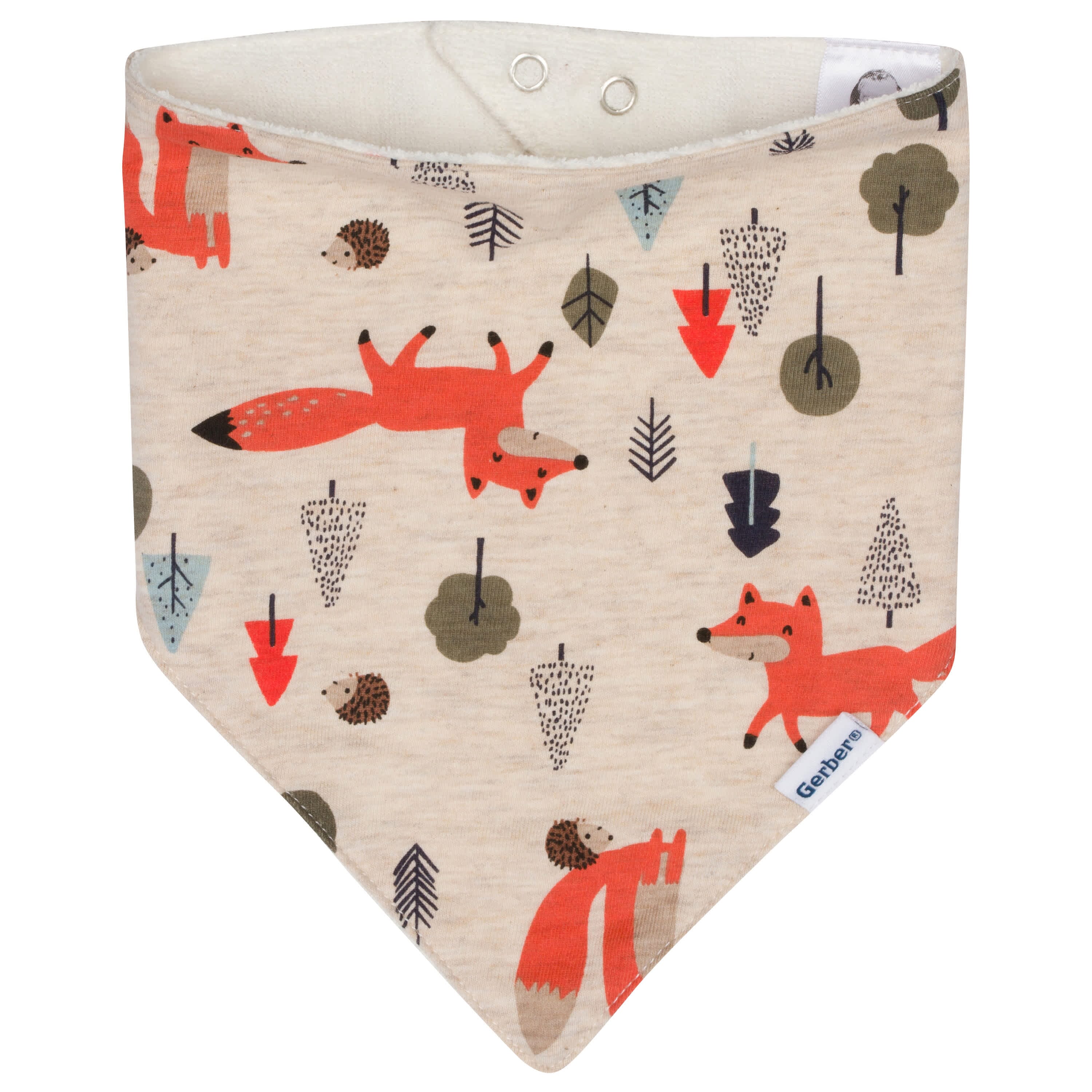4-Pack Baby Boys Fox Bandana Bibs - Image 2