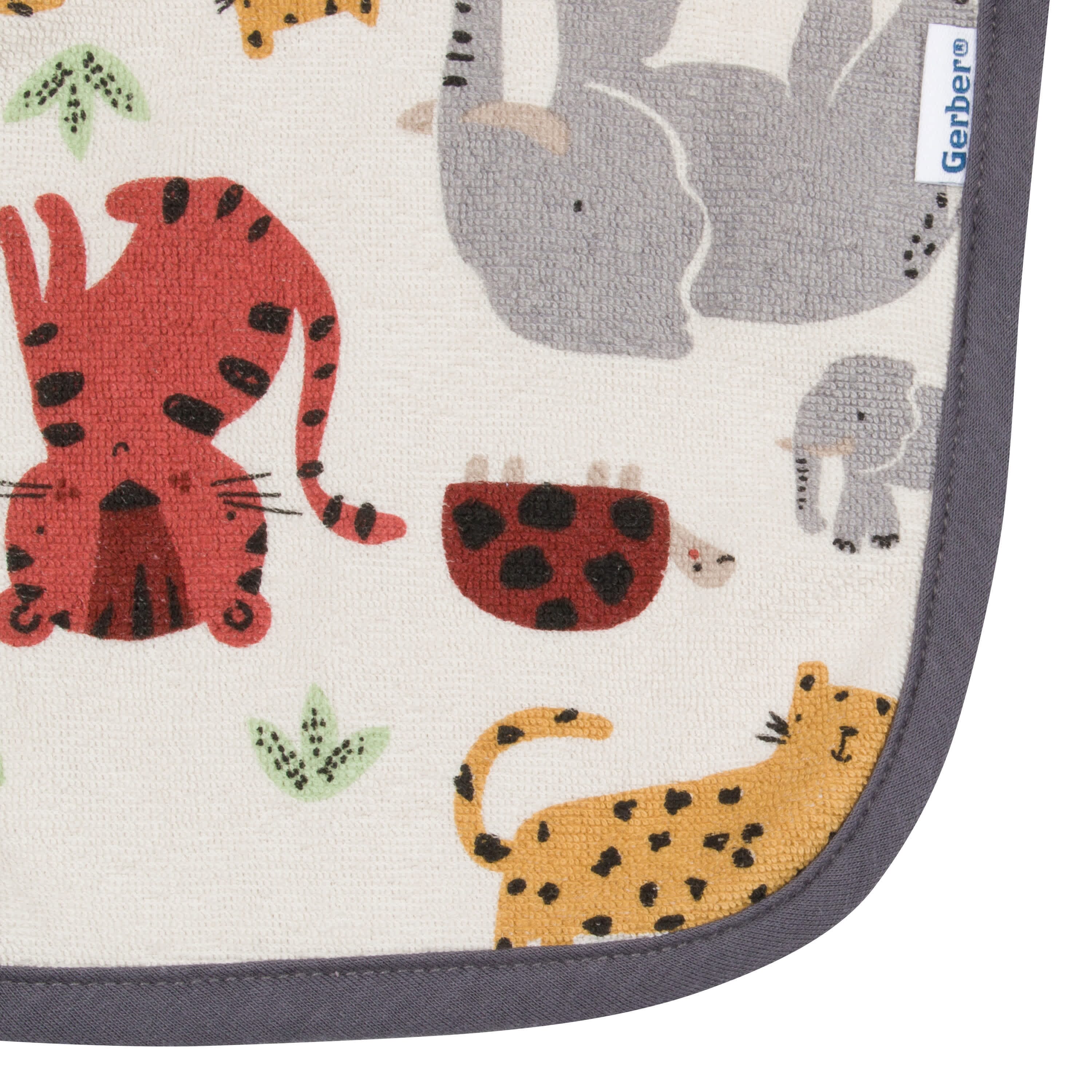 4-Pack Baby Boys Safari Dribbler Bibs - Image 3