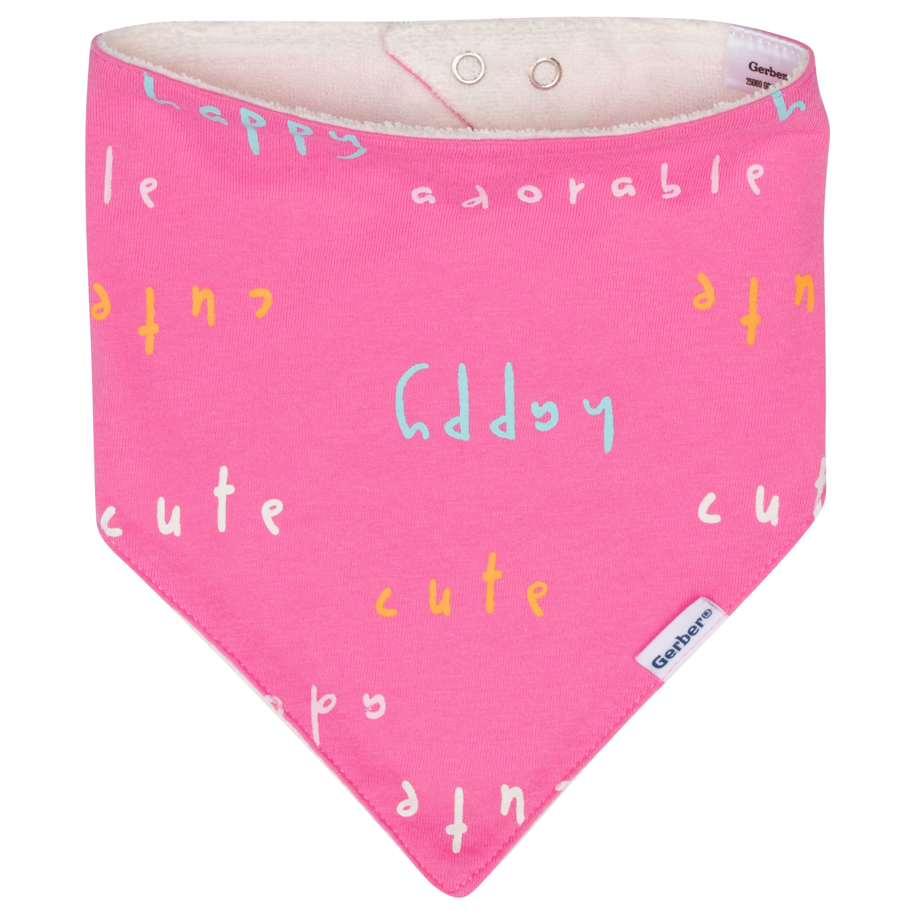4-Pack Baby Girls Bear Bandana Bibs - Image 2