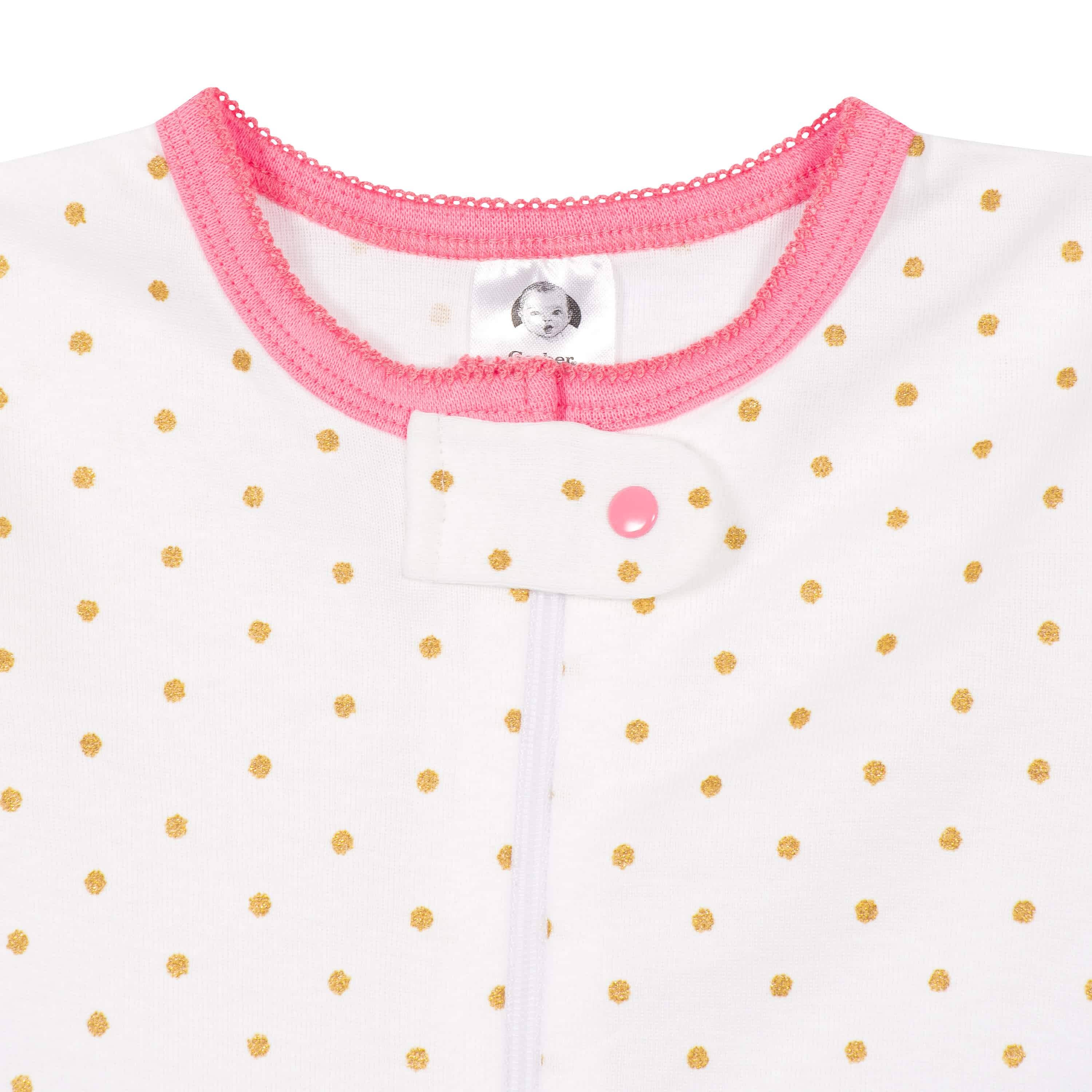 4-Pack Baby & Toddler Girls Dreams & Rainbows Snug Fit Footed Cotton Pajamas - Image 11