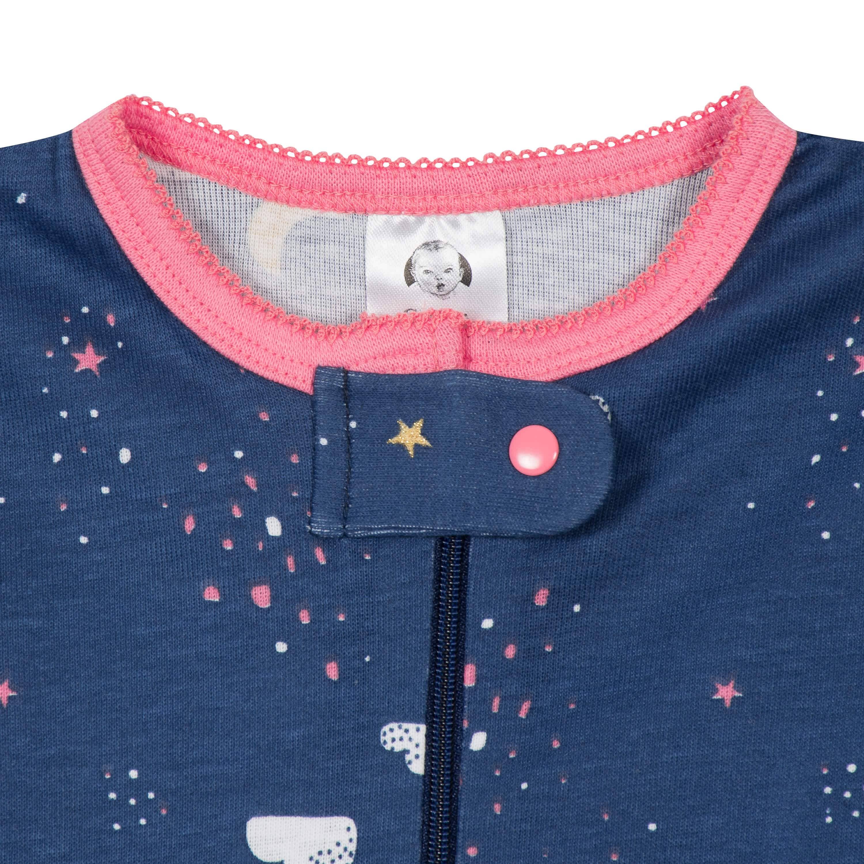 4-Pack Baby & Toddler Girls Dreams & Rainbows Snug Fit Footed Cotton Pajamas - Image 8