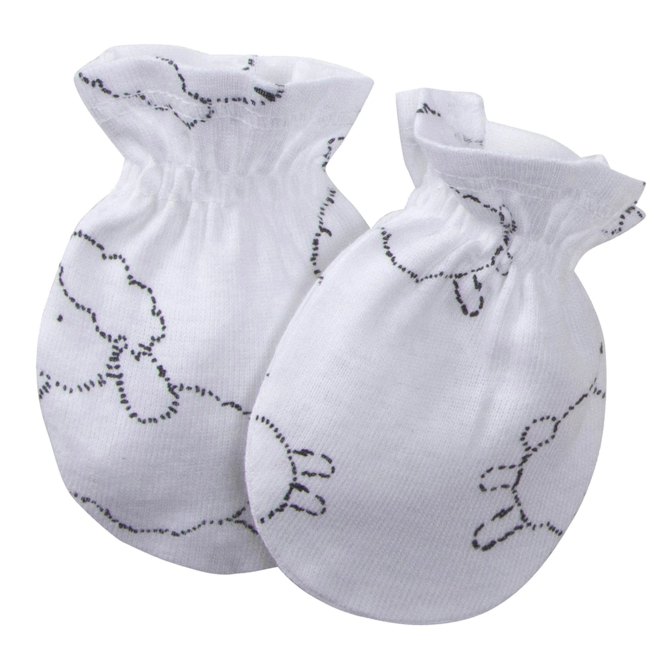 4-Pack Baby Neutral Lamb Mittens - Image 3