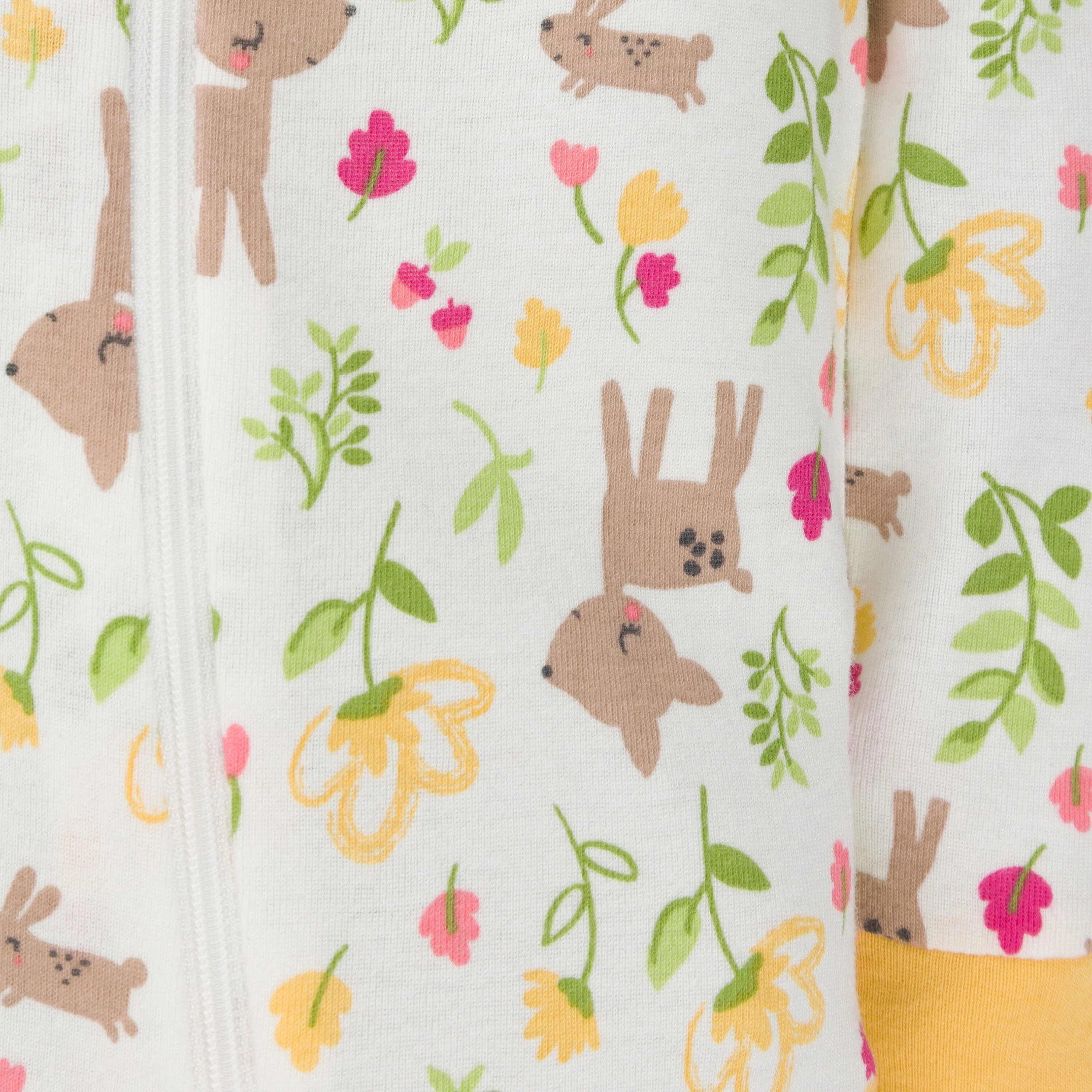 4-Pack Toddler Boys Rose/Deer Snug Fit Footed Cotton Pajamas - Image 10
