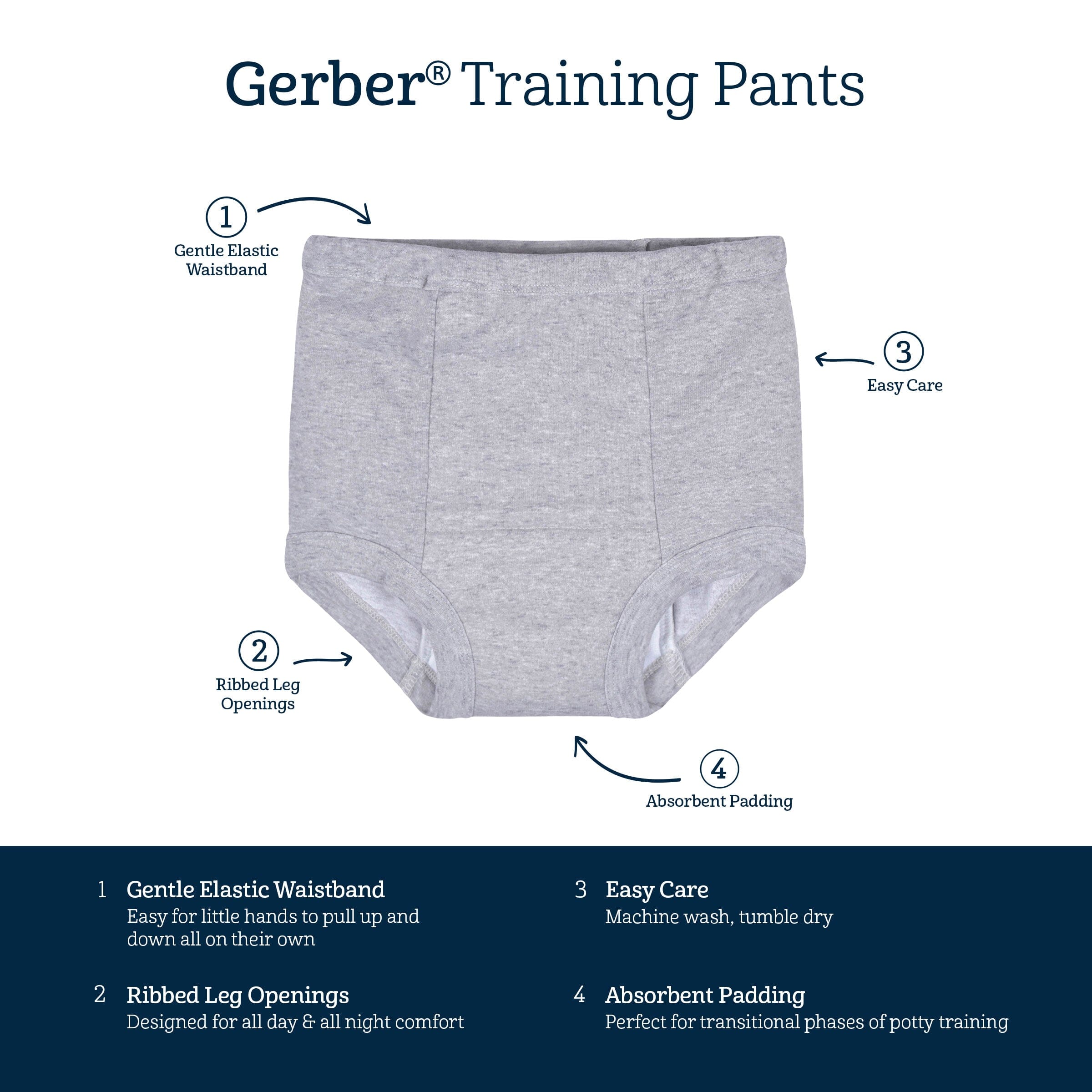 4-Pack Toddler Girls Ballerina Training Pants - Image 6