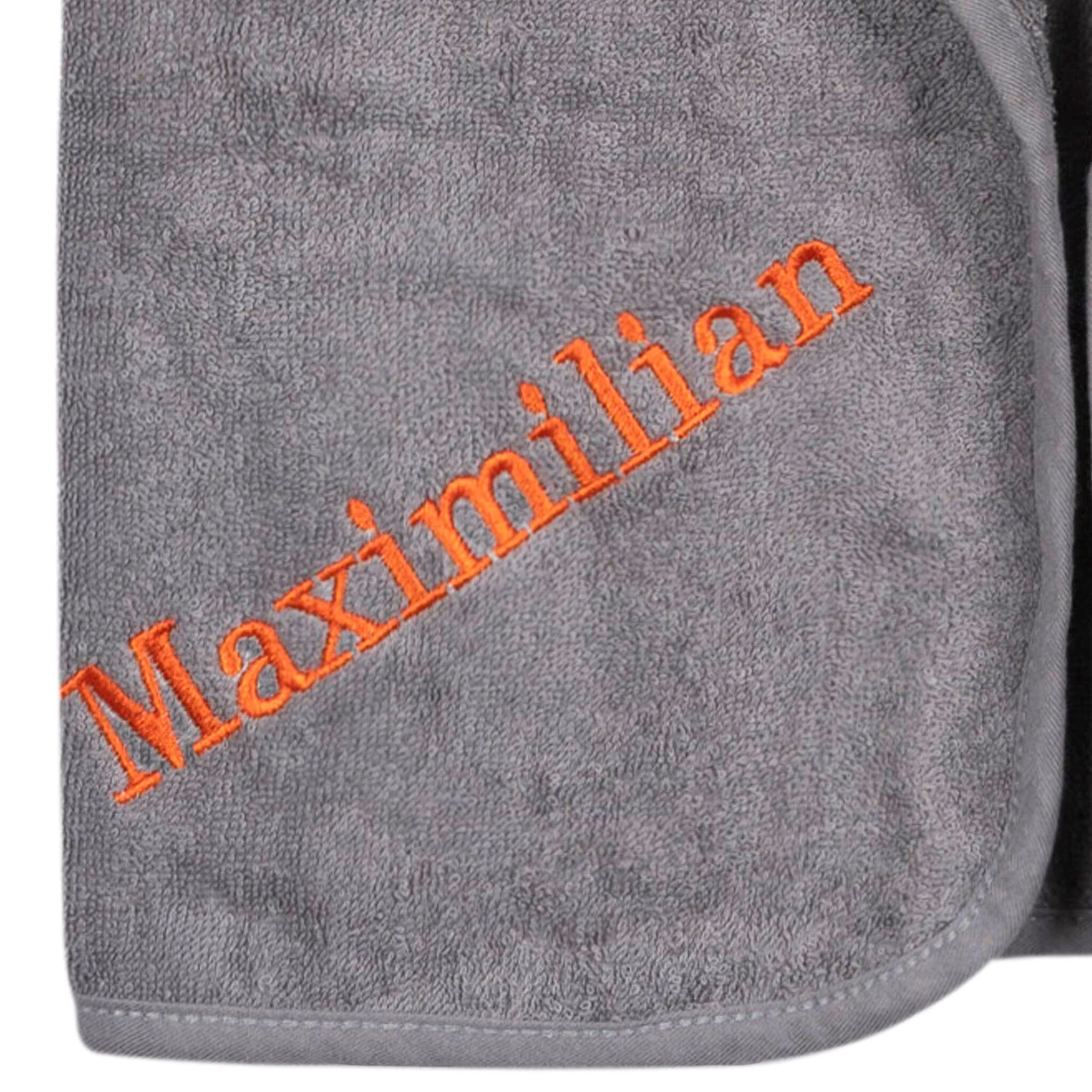 Embroidered 4-Piece Baby Boys Charcoal Dino Towel & Washcloths Set - Image 2