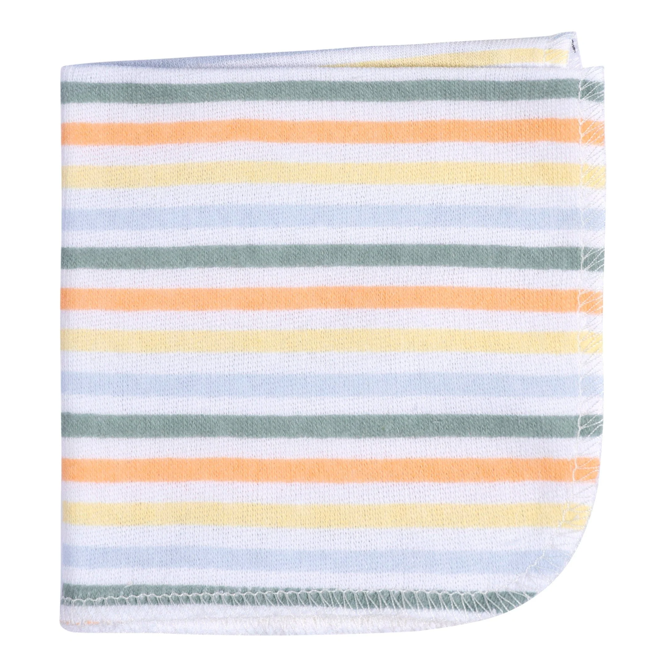 Embroidered 4-Piece Baby Boys Charcoal Dino Towel & Washcloths Set - Image 6