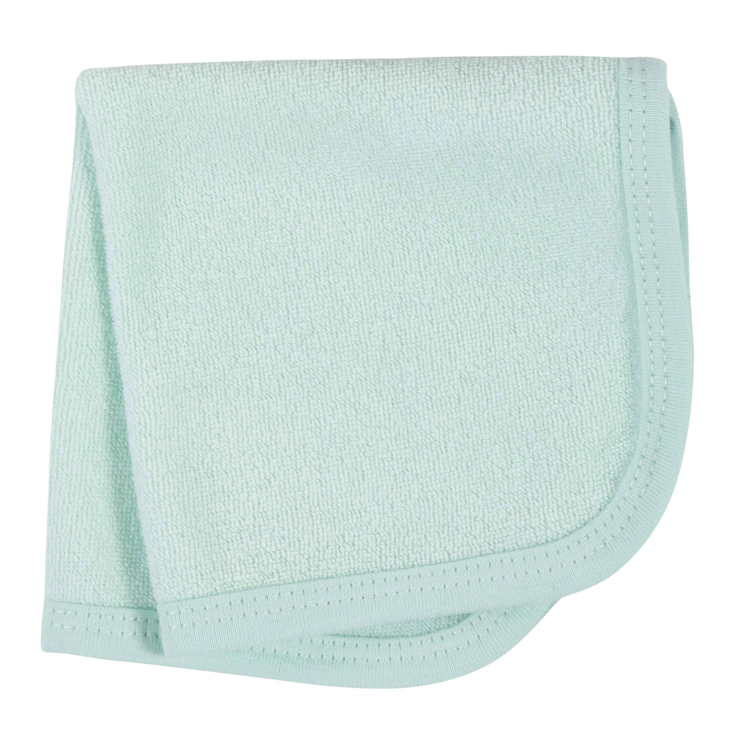 4-Piece Baby Girls Floral Hooded Towel & Washcloth Set - Image 6