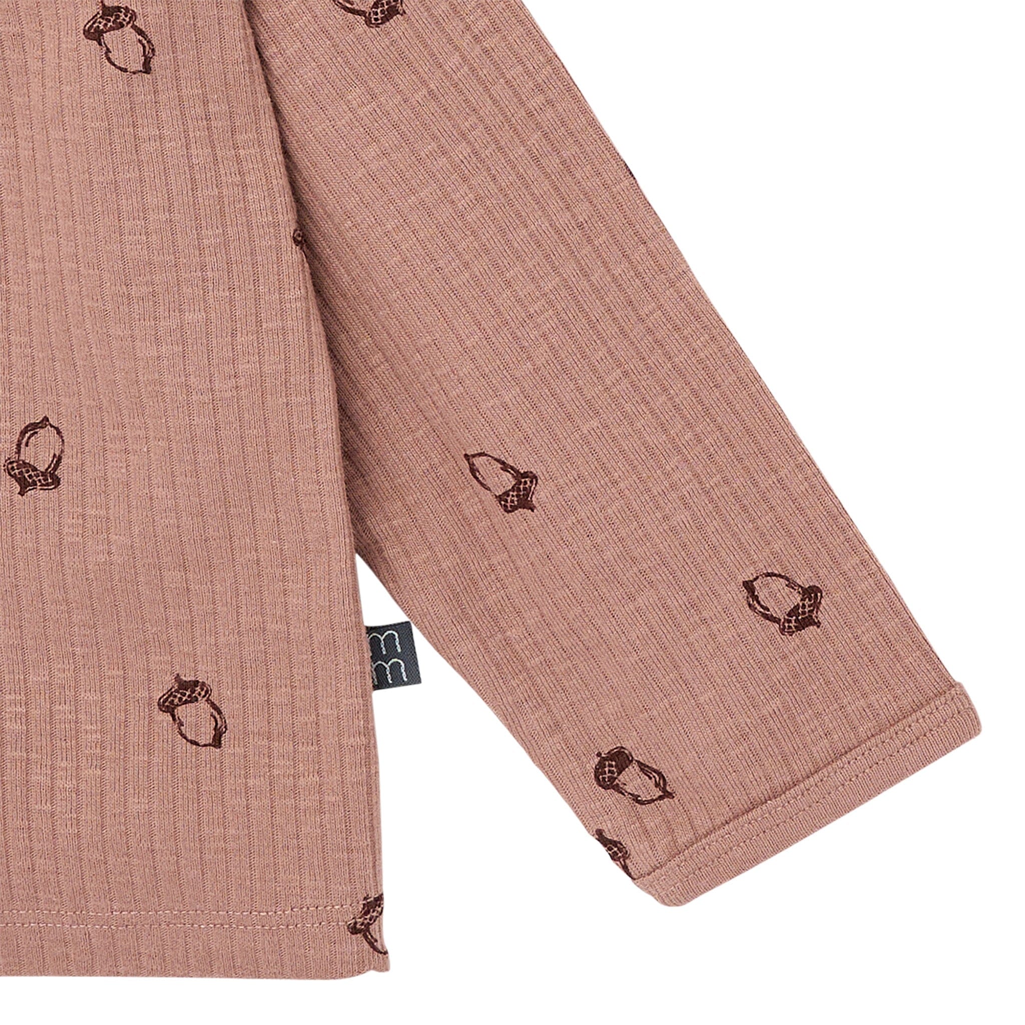 4-Piece Baby Boys Acorns Henley Tops and Pants Set - Image 4
