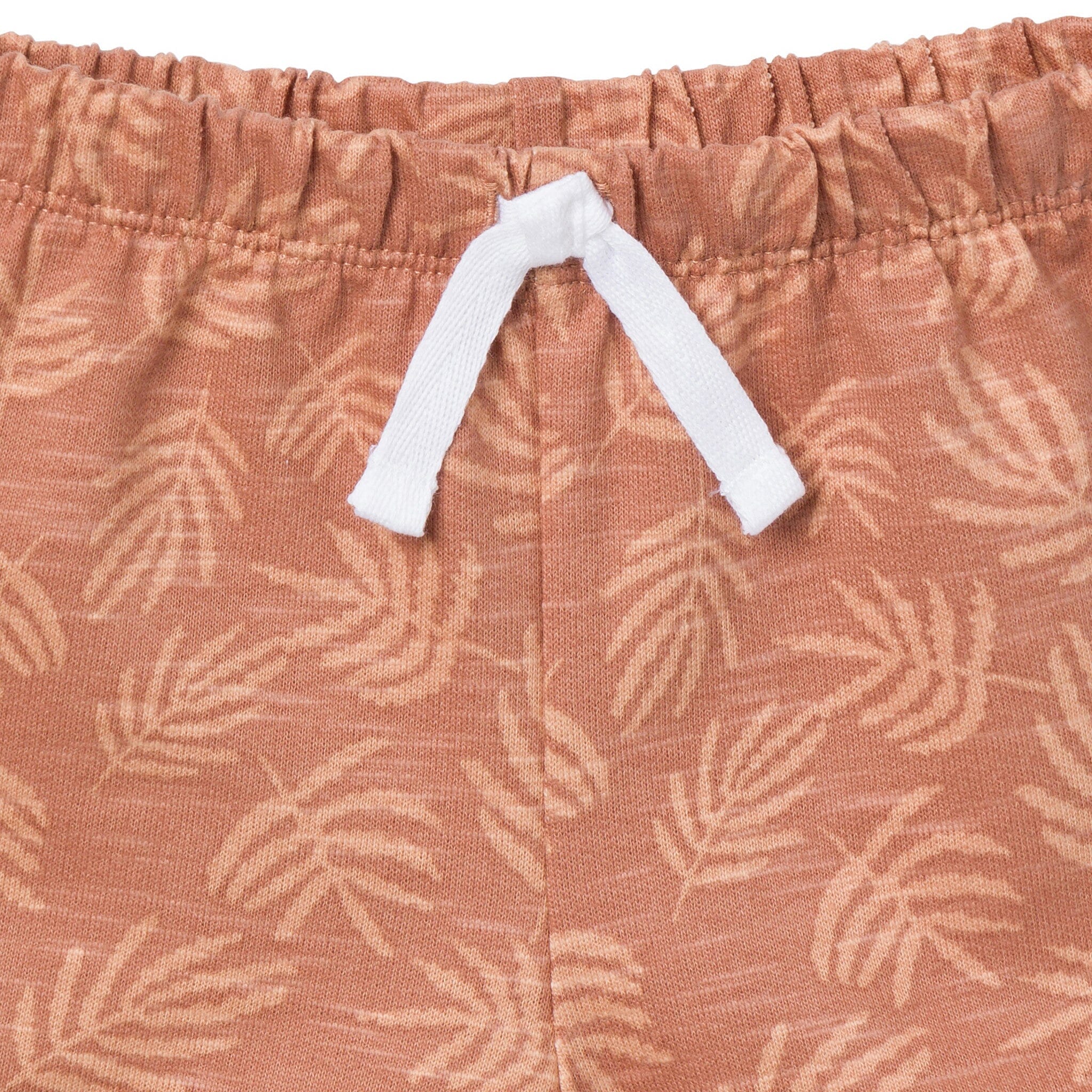 4-Piece Baby Boys Brown/ Med Grey Heather Bodysuit and Short Set - Image 5
