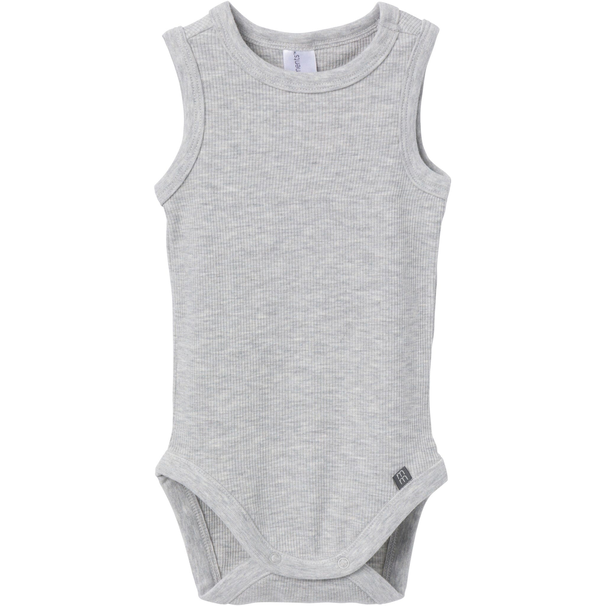 4-Piece Baby Boys Brown/ Med Grey Heather Bodysuit and Short Set - Image 6