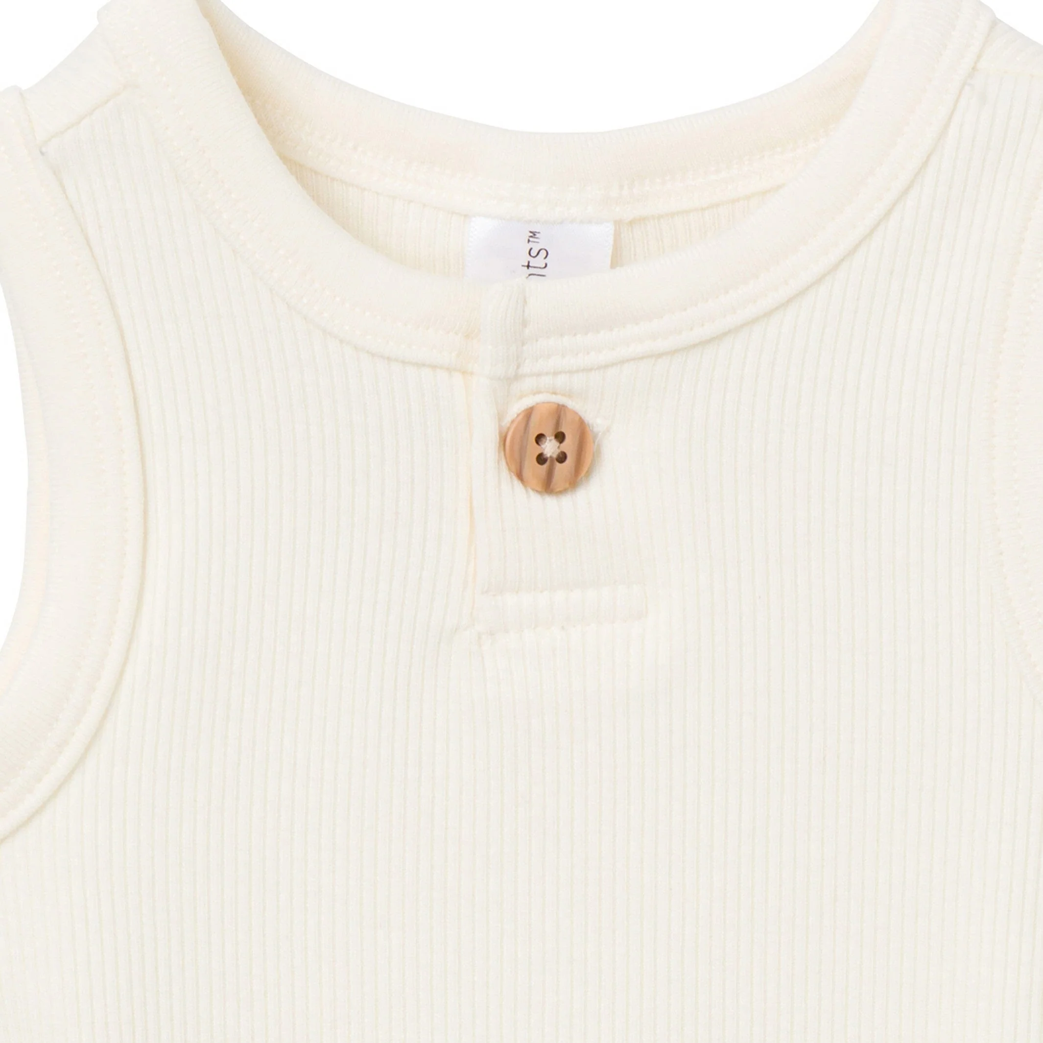 4-Piece Baby Boys Cream & Teal Bodysuits and Shorts Set - Image 3