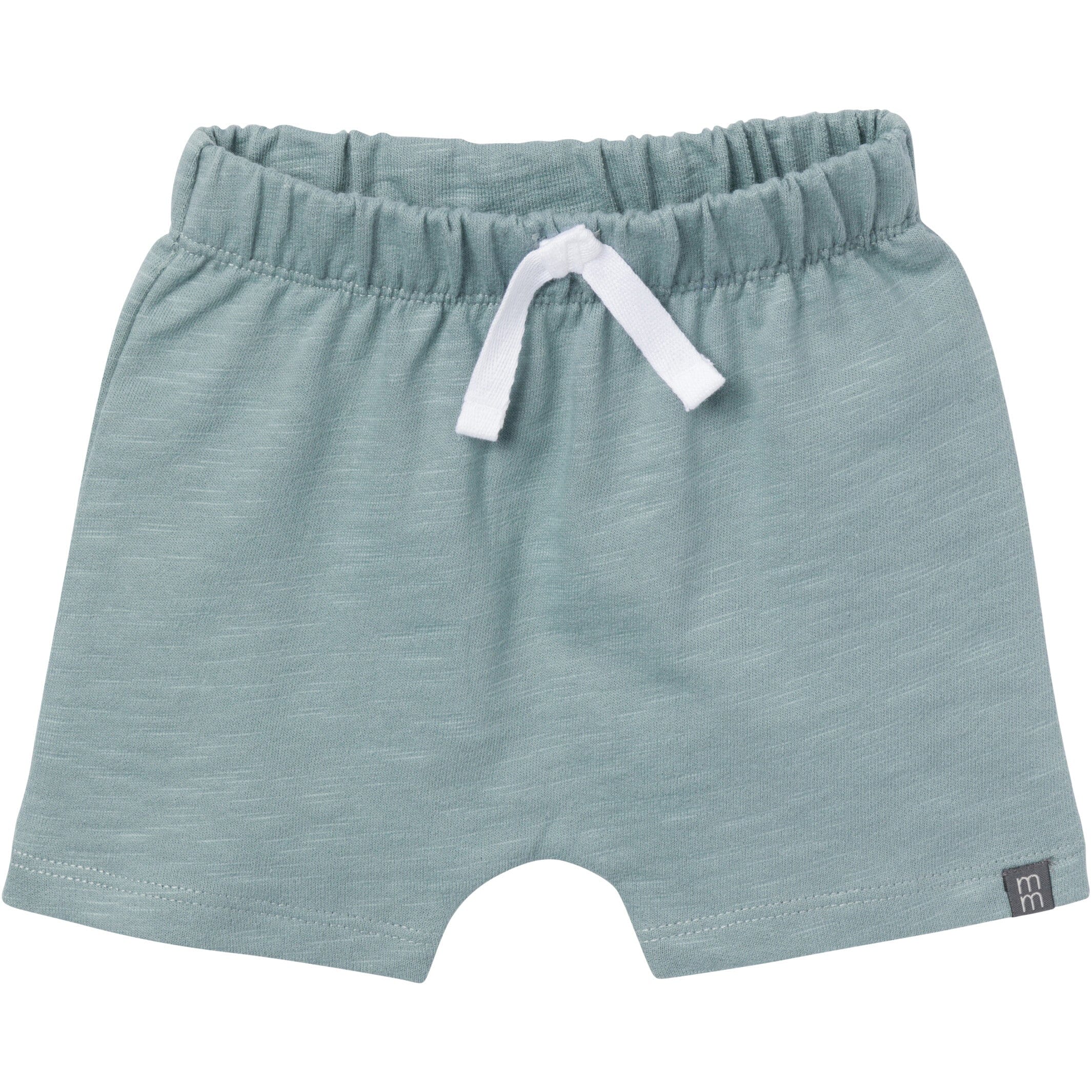 4-Piece Baby Boys Cream & Teal Bodysuits and Shorts Set - Image 7