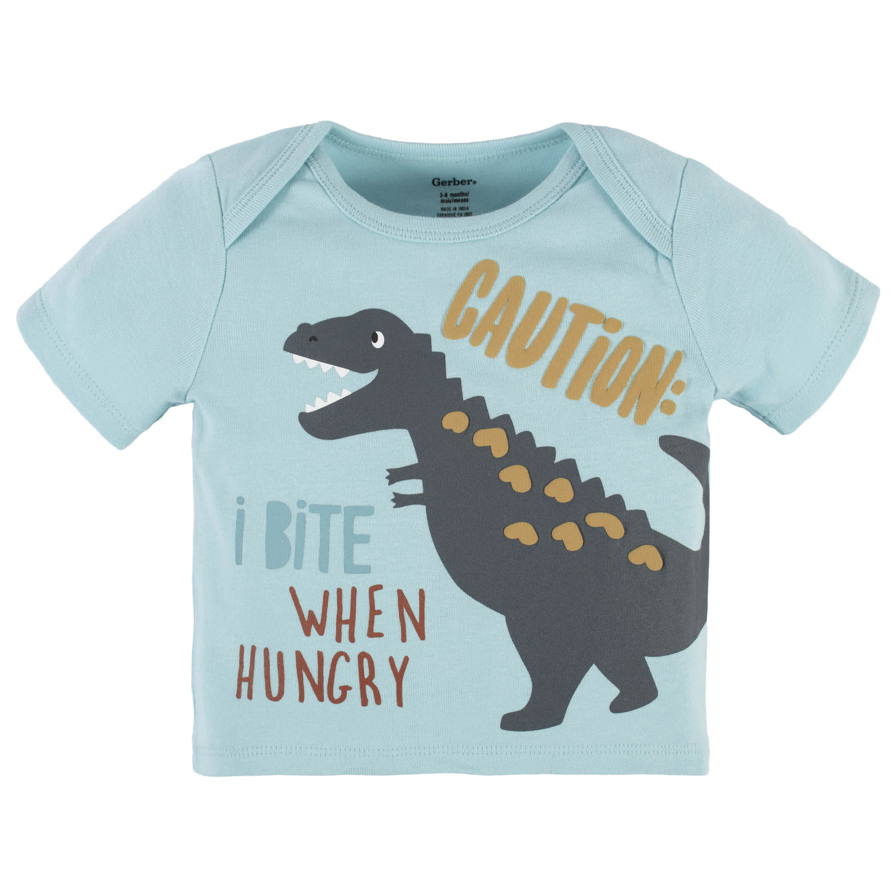 4-Piece Baby Boys Dino Blues Onesies® Bodysuit, Tee, Shorts & Pant Set - Image 2