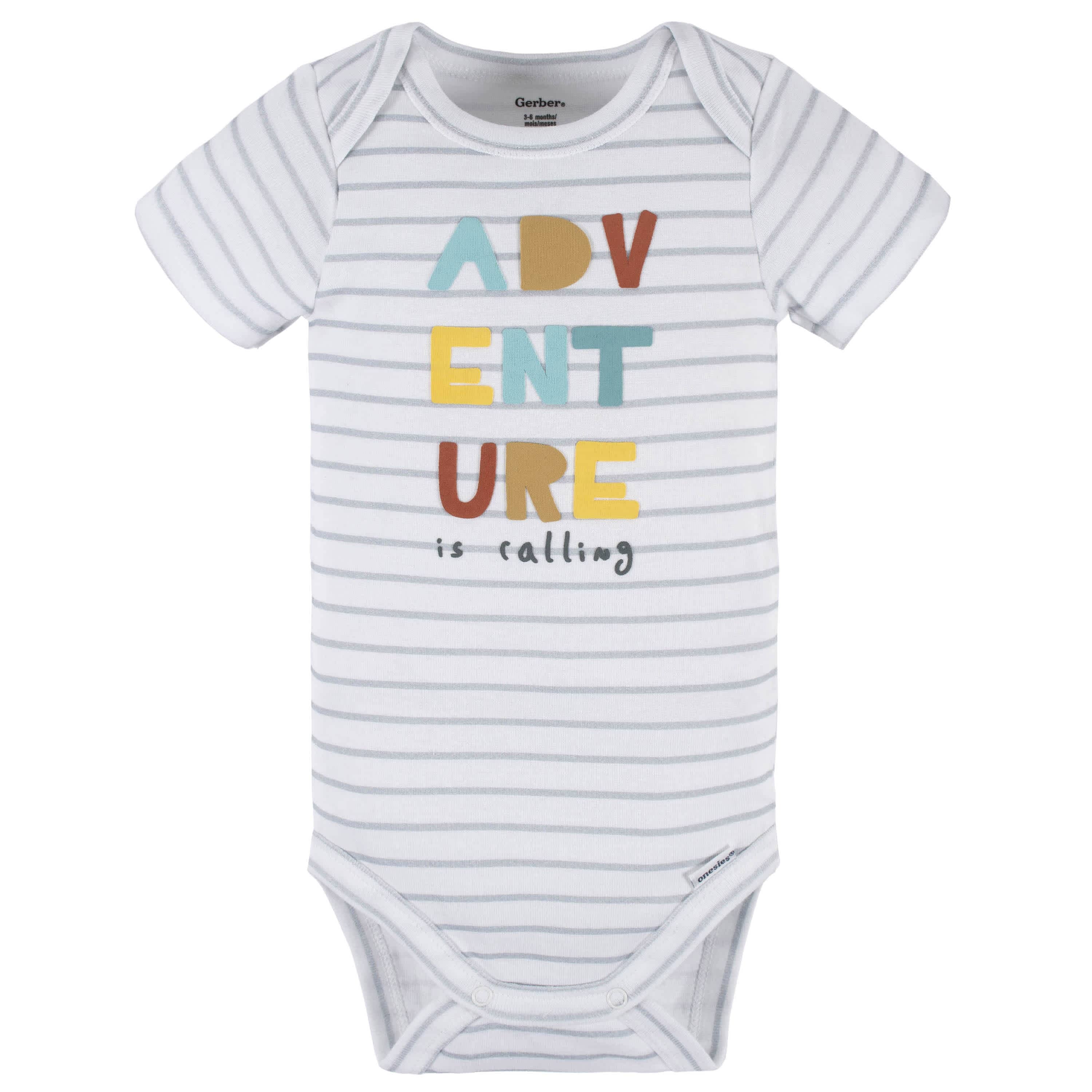 4-Piece Baby Boys Dino Blues Onesies® Bodysuit, Tee, Shorts & Pant Set - Image 4