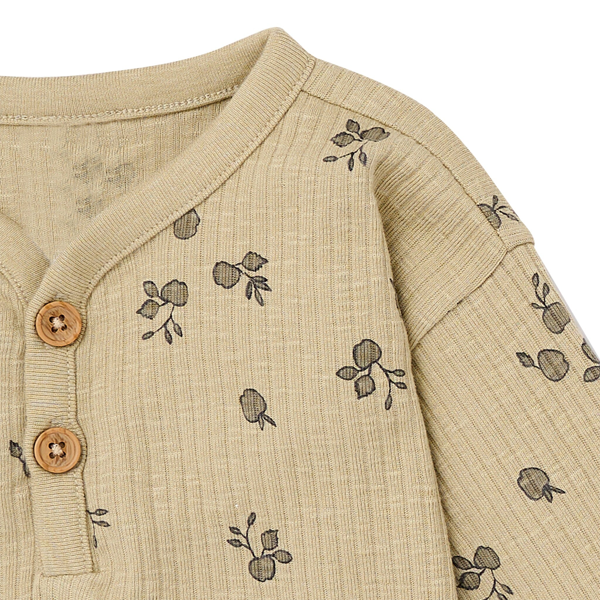 4-Piece Baby Boys Apples Henley Tops and Pants Set - Image 3