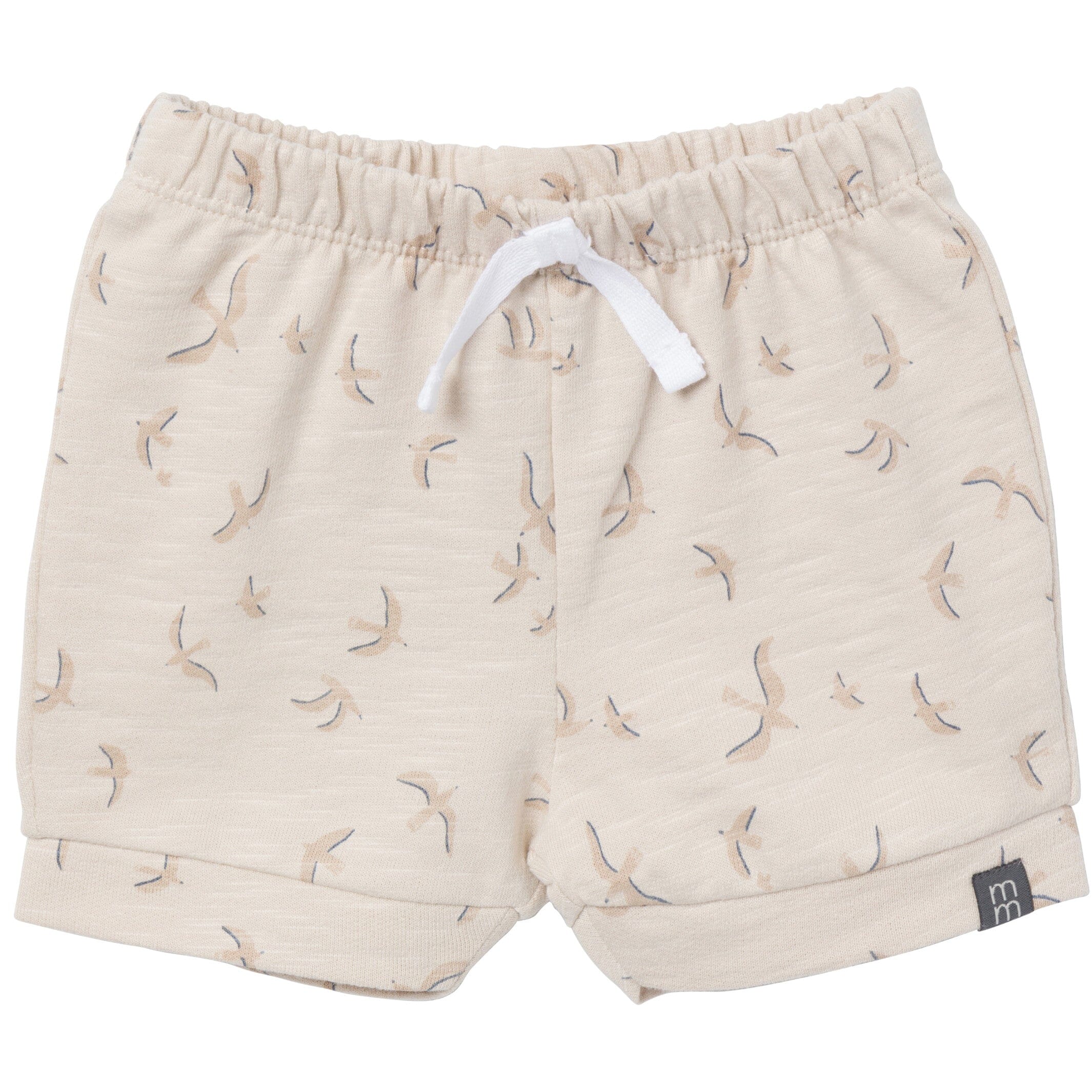 4-Piece Baby Boys Tan & Blue Bodysuits and Shorts Set - Image 7