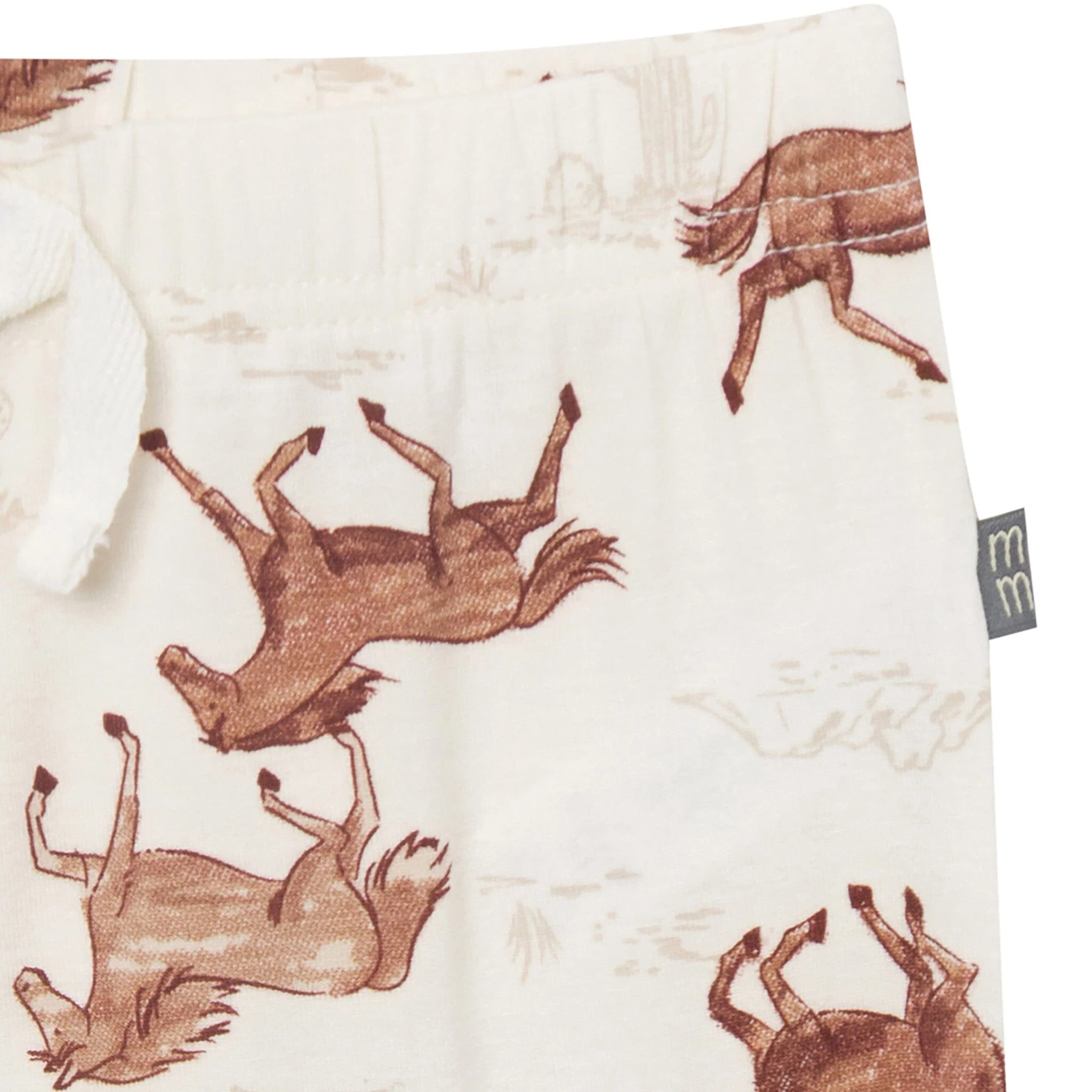 4-Piece Baby Boys Wild Horses Bodysuits and Pants Viscose Set - Image 7