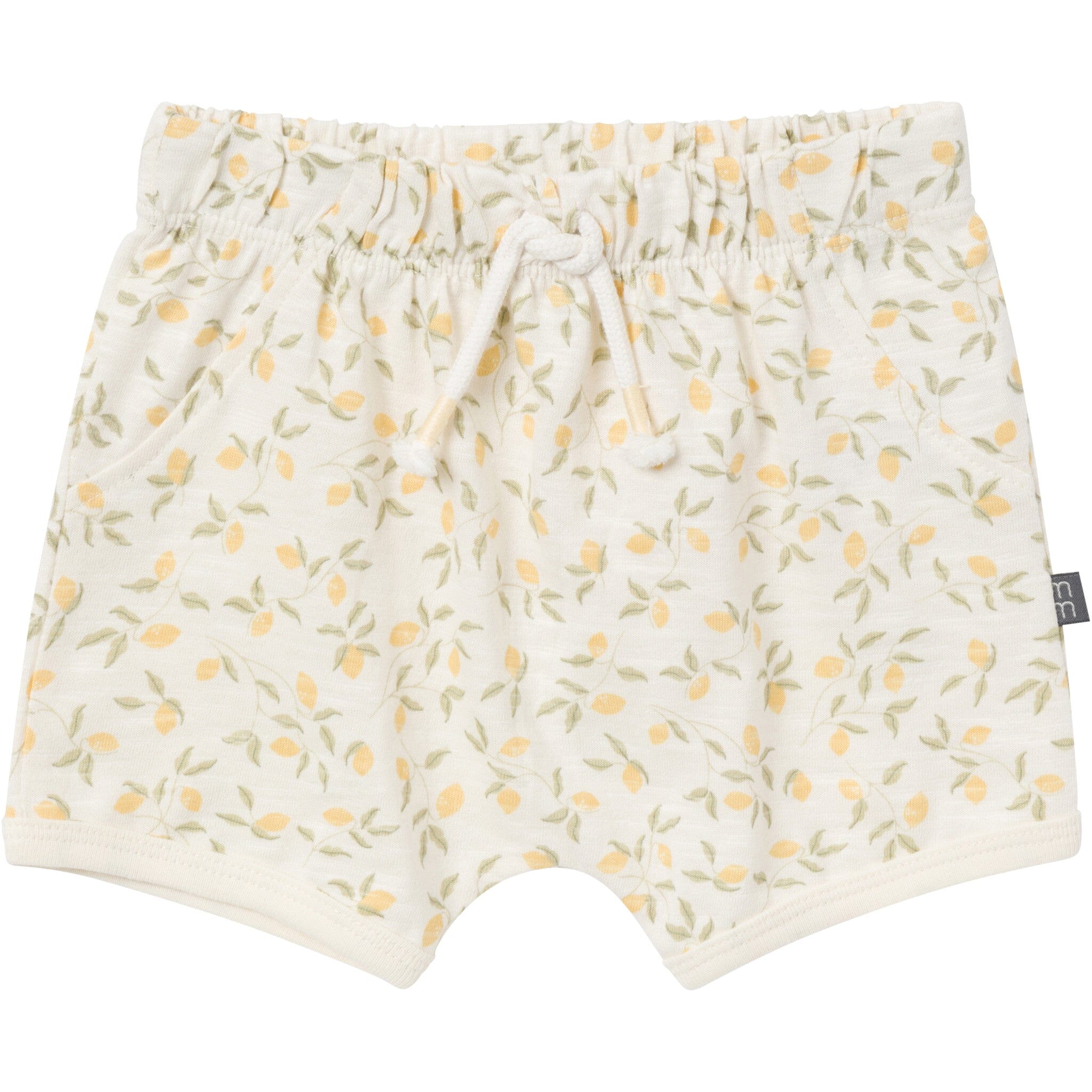 4-Piece Baby Girls Lemon Vines Sleeveless Peplum Tops and Shorts Set - Image 7