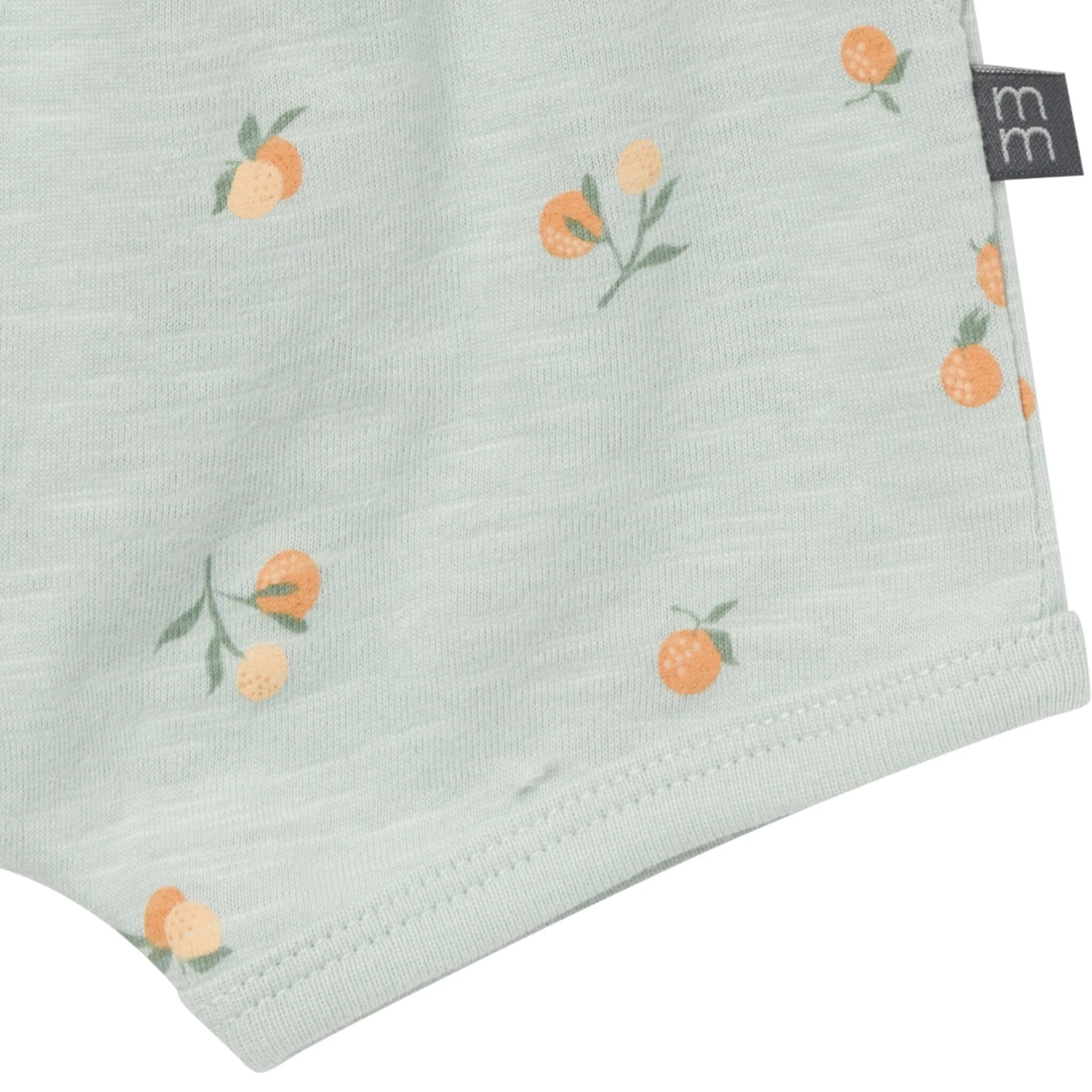 4-Piece Baby Girls Light Sky Oranges Sleeveless Peplum Tops and Shorts Set - Image 9