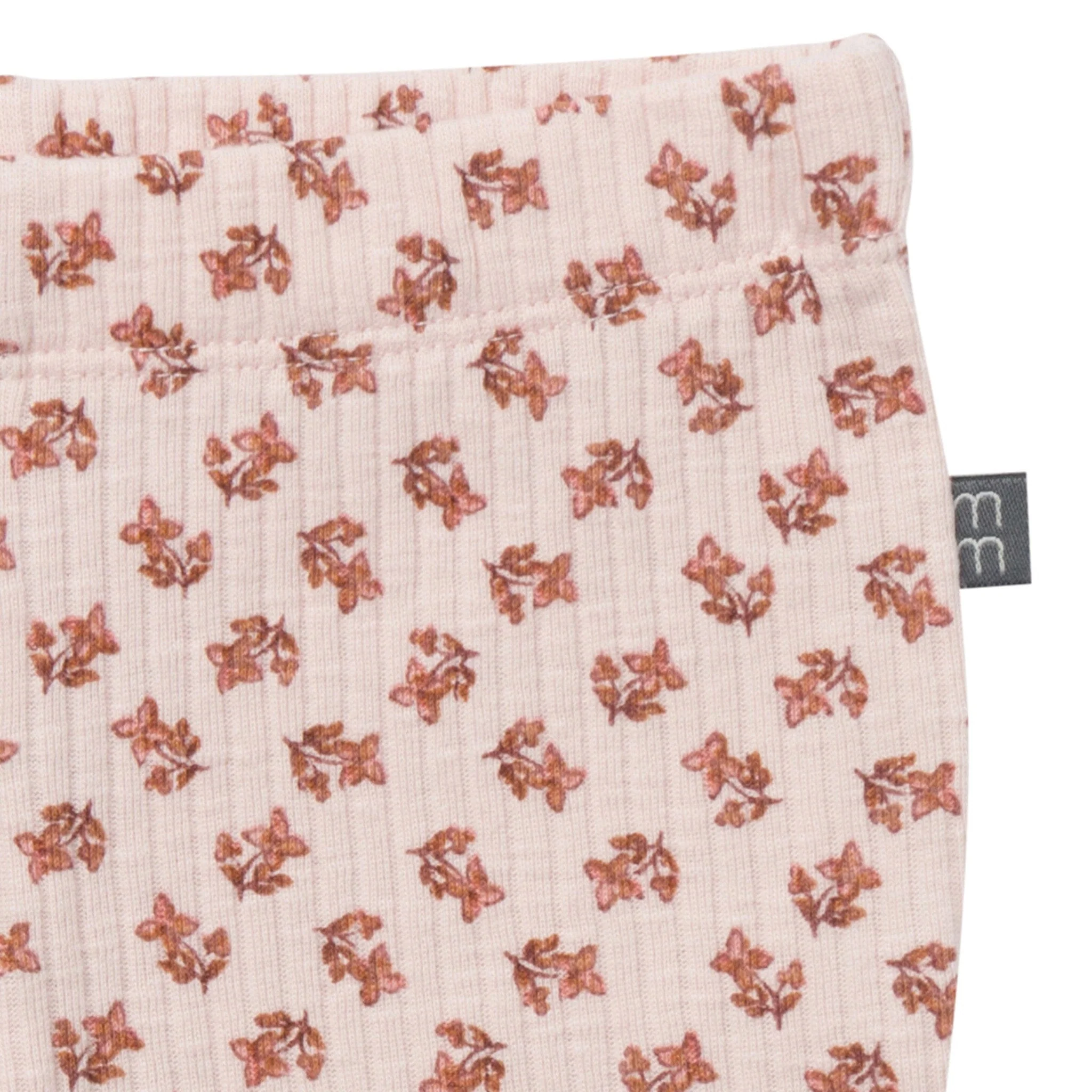 4-Piece Baby Girls Pink Petite Ditsy Henley Ruffle Tops and Pants Set - Image 10