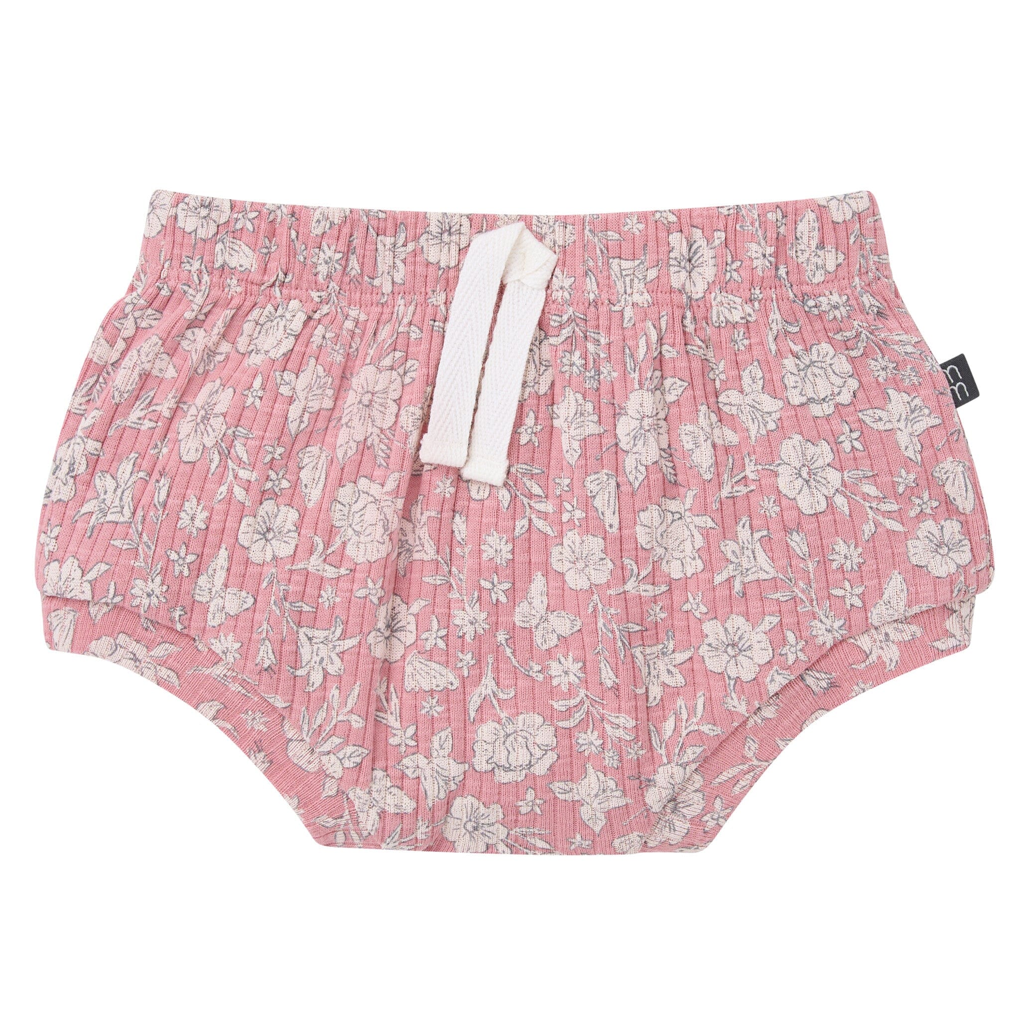 4-Piece Baby Girls Pink Flower Short Sleeve Bodysuits and Shorts Set - Image 14