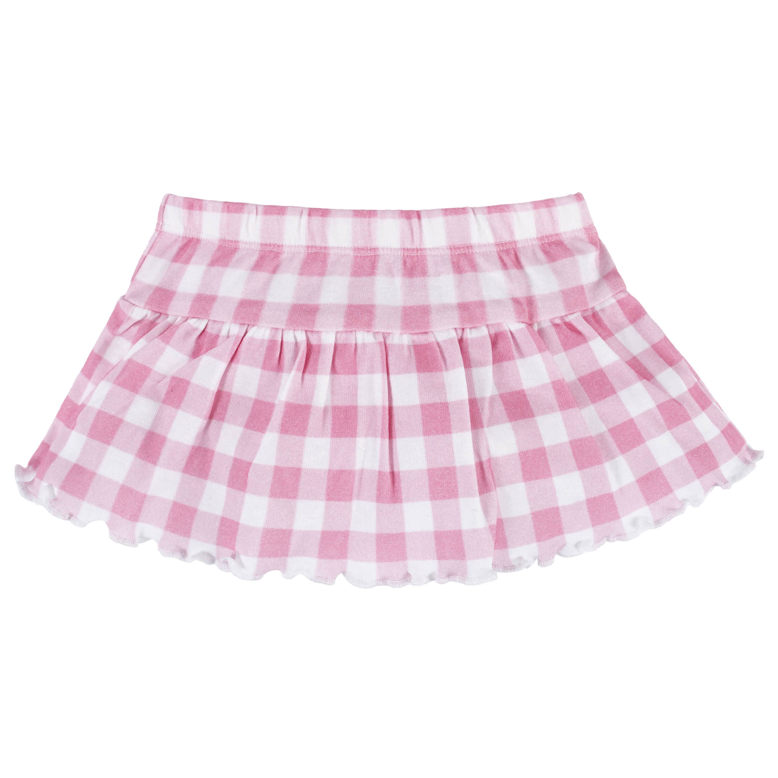 4-Piece Baby Girls Summer Blossom Onesies® Bodysuit, Tee, Skort & Pant Set - Image 6