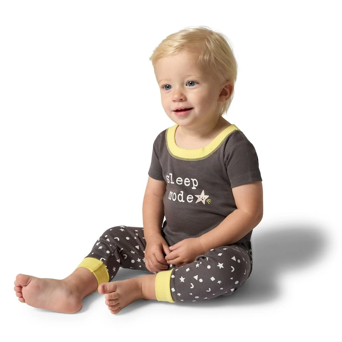 4-Piece Baby Neutral Clouds Pajamas Sets - Image 2