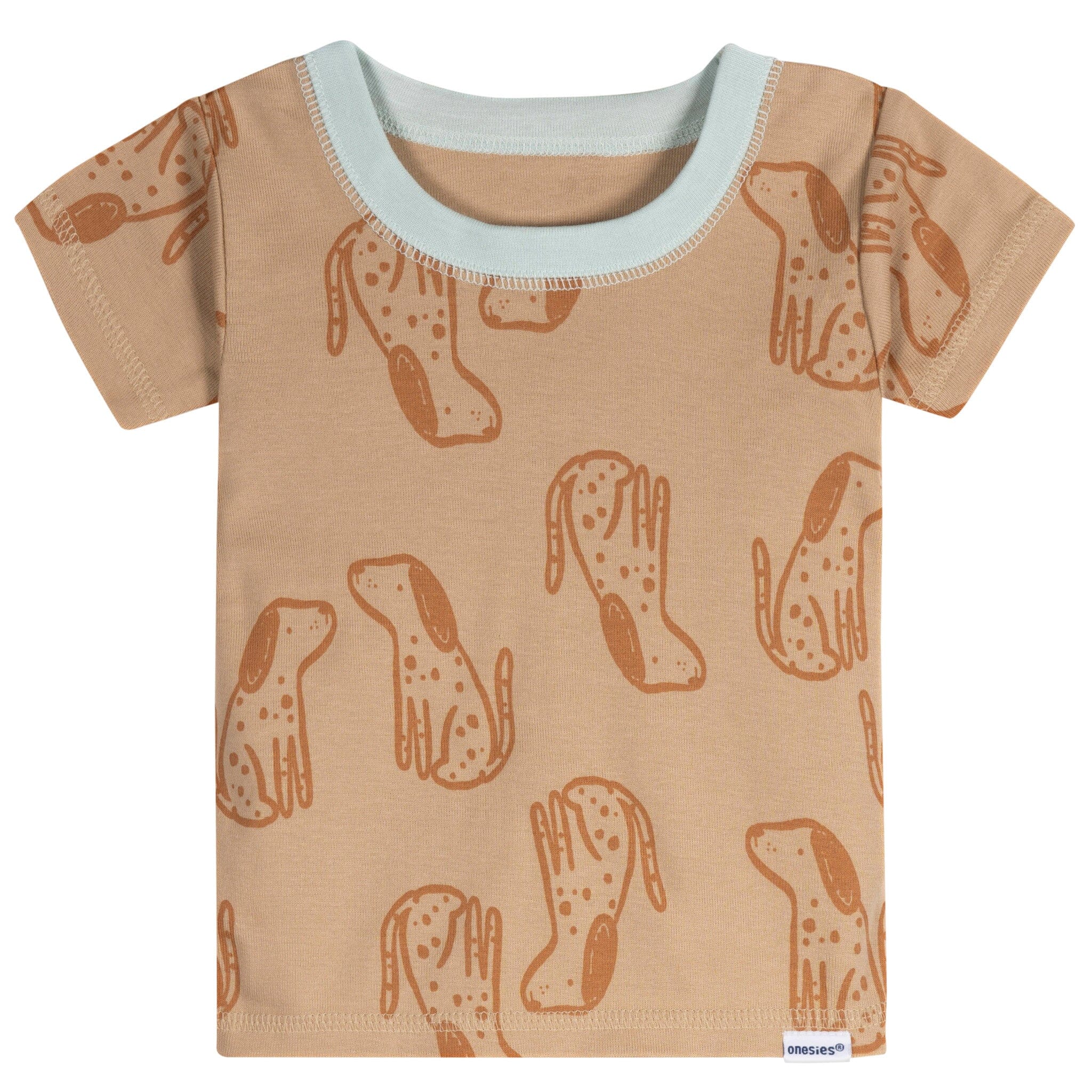 4-Piece Baby Neutral Dogs Pajamas Sets - Image 4